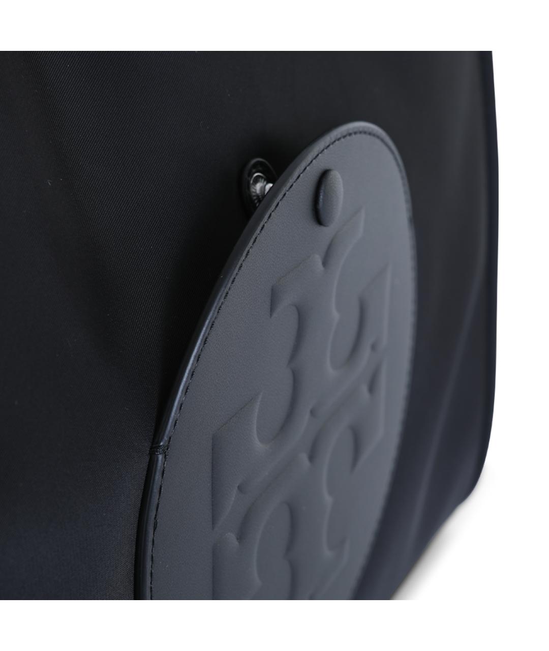 TORY BURCH Черная тканевая сумка тоут, фото 4