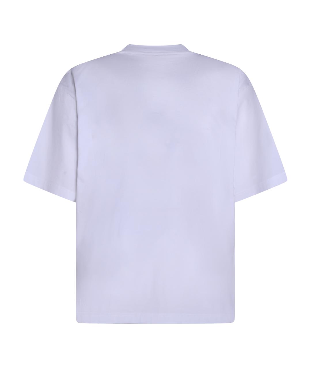 MARNI Белая хлопковая футболка, фото 2