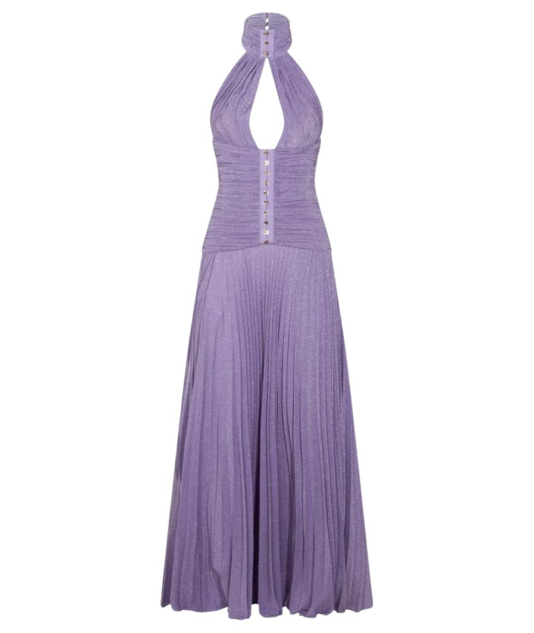 ELISABETTA FRANCHI Фиолетовое вискозное вечернее платье, фото 1