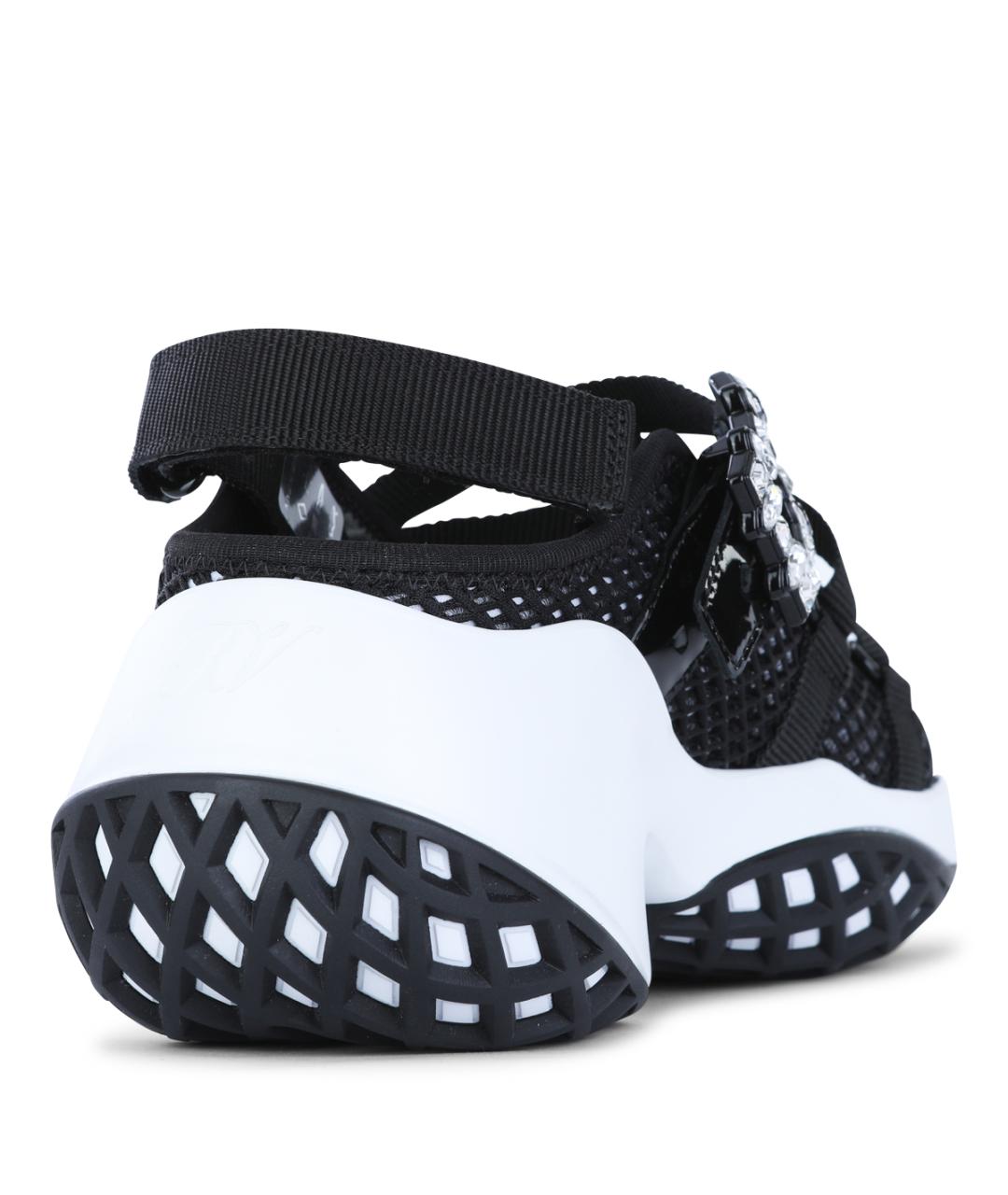 ROGER VIVIER Черные текстильные кроссовки, фото 3