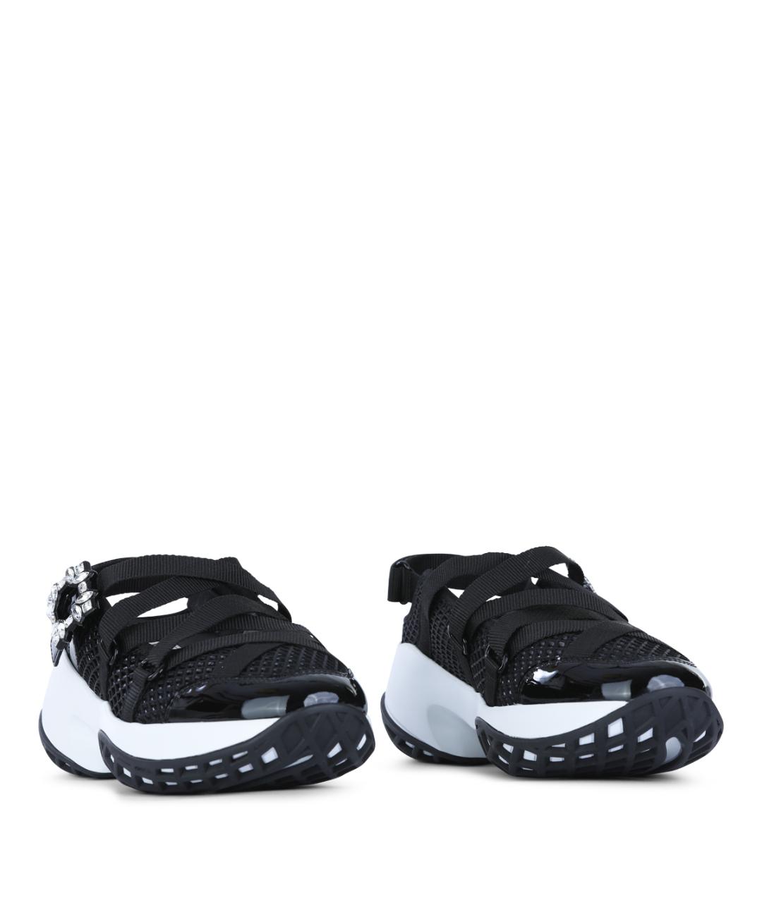 ROGER VIVIER Черные текстильные кроссовки, фото 2