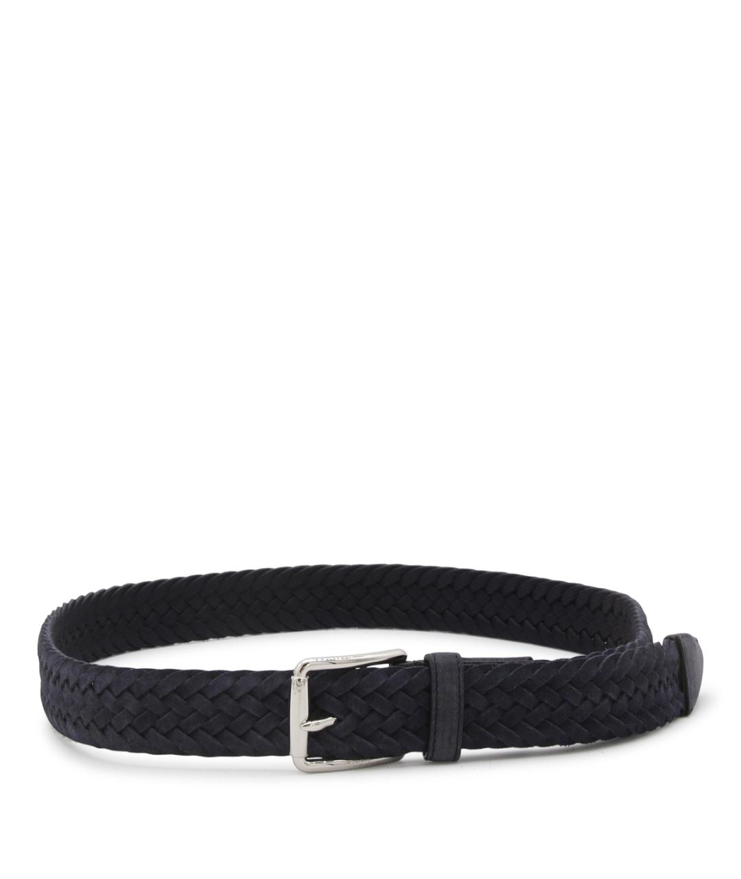 TOD'S Темно-синий кожаный ремень, фото 1