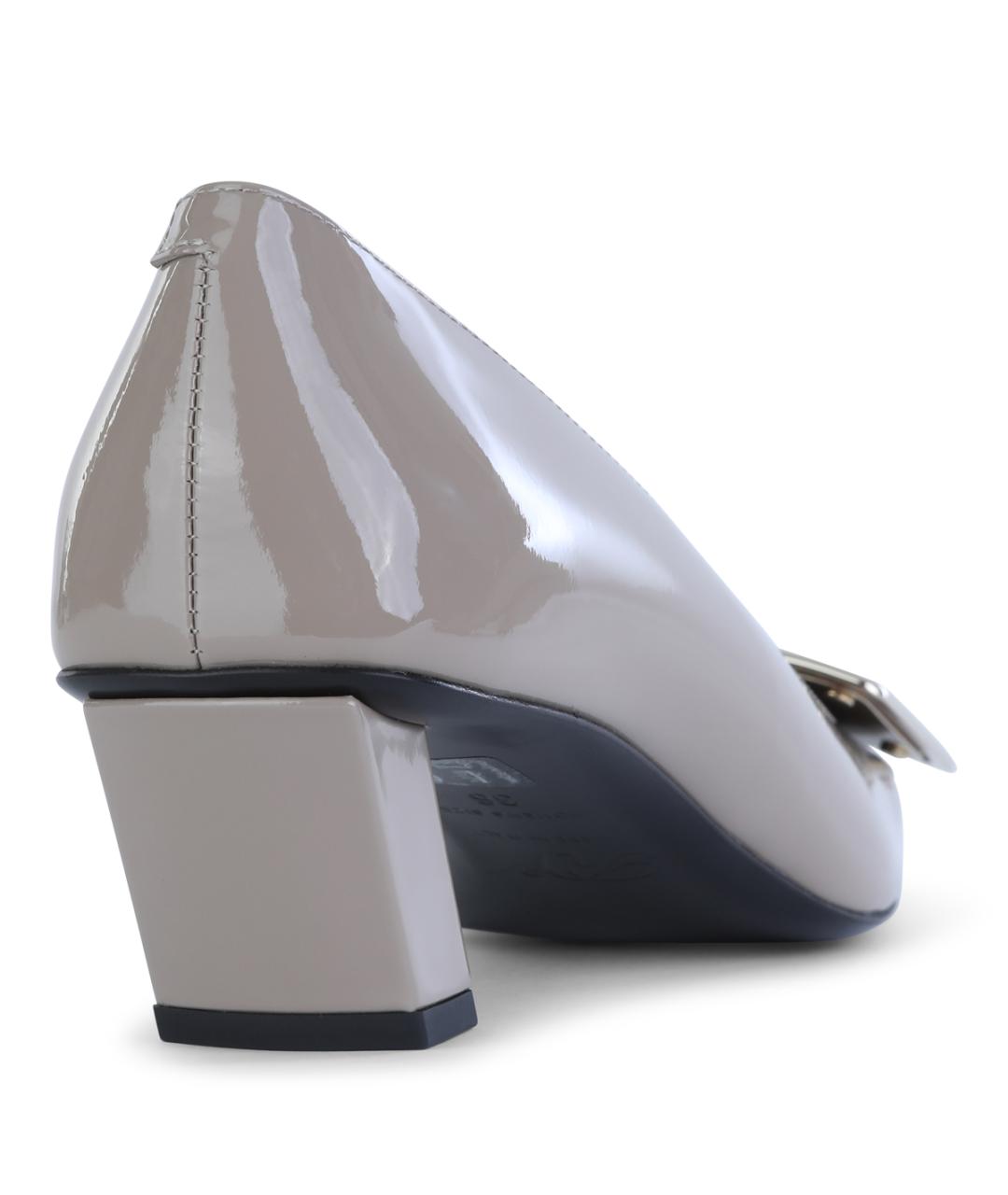 ROGER VIVIER Серые кожаные туфли, фото 3