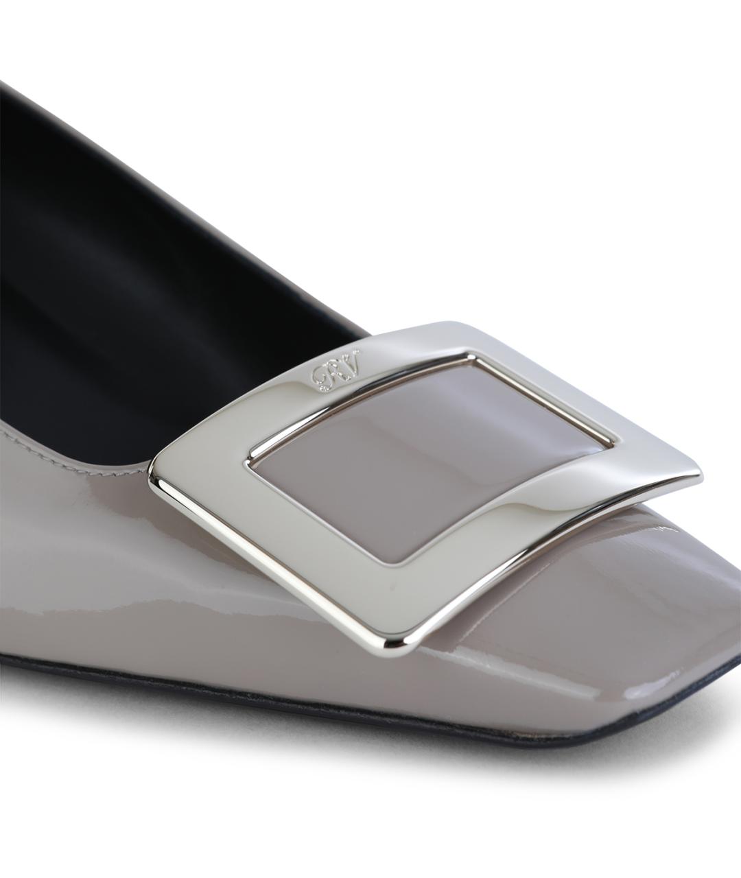 ROGER VIVIER Серые кожаные туфли, фото 4