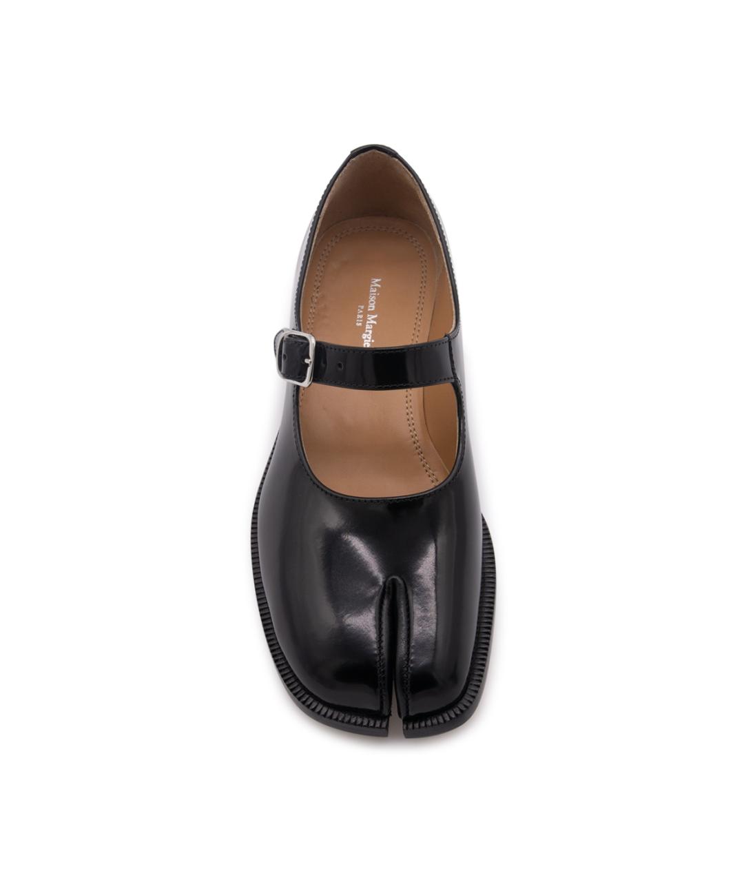 MAISON MARGIELA Черные кожаные балетки, фото 4