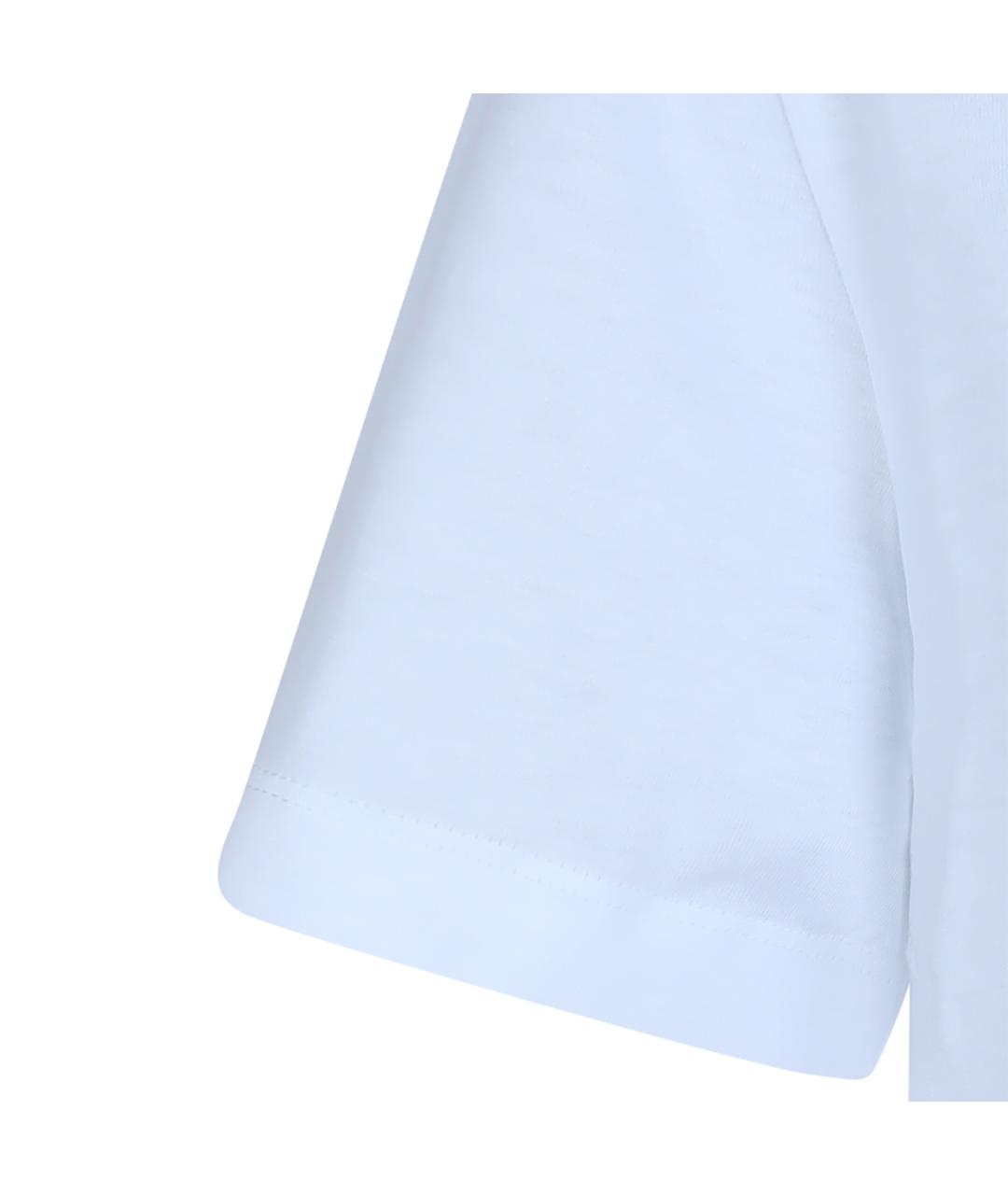 MARNI Белая хлопковая футболка, фото 4