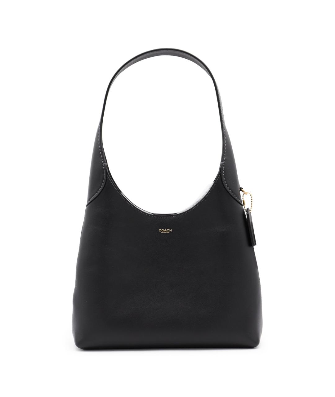 COACH Черная кожаная сумка через плечо, фото 1