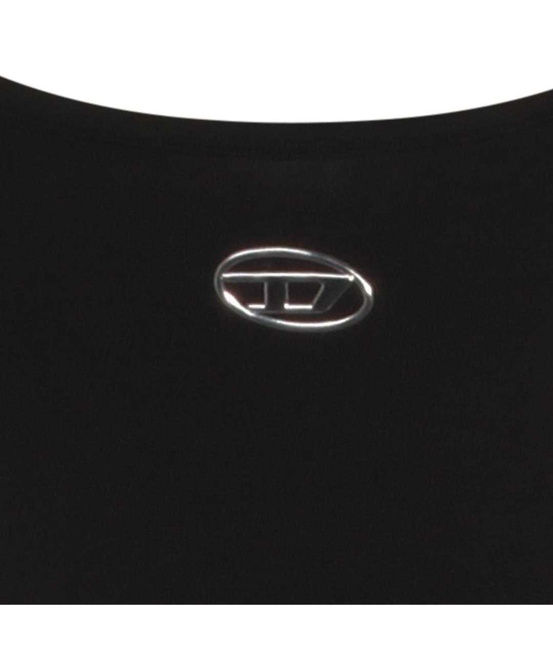 DIESEL Черное хлопковое платье, фото 3