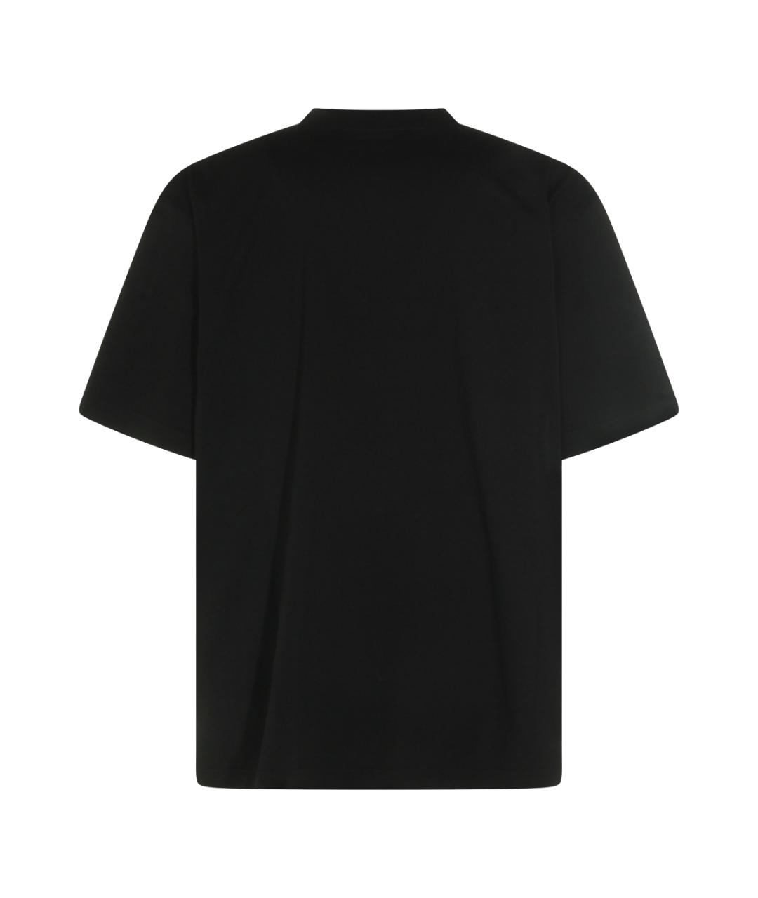 BALENCIAGA Черная хлопковая футболка, фото 2