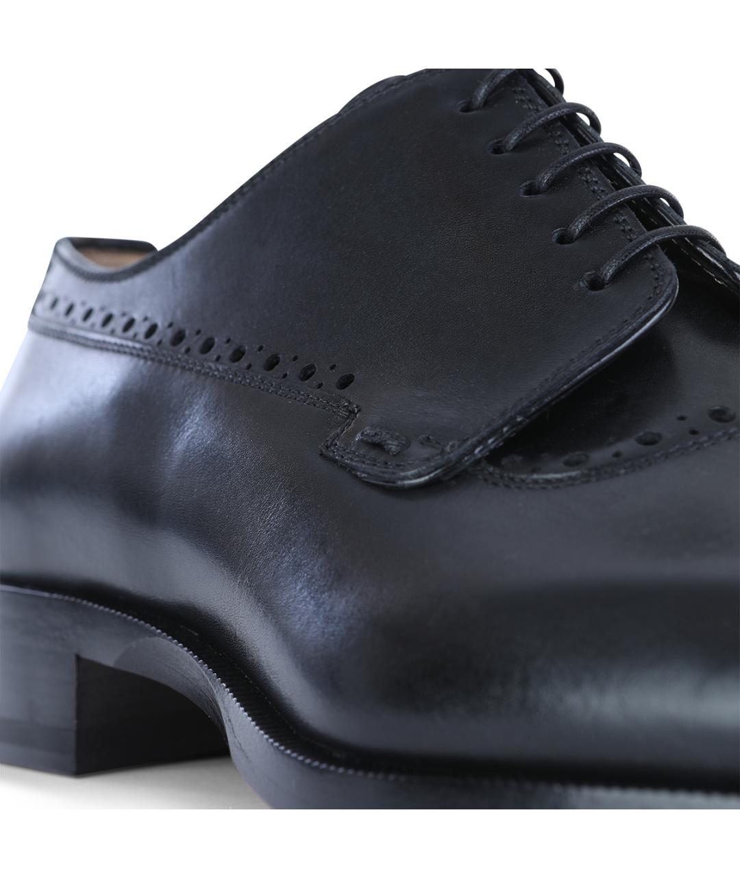 CHRISTIAN LOUBOUTIN Черные кожаные туфли, фото 4