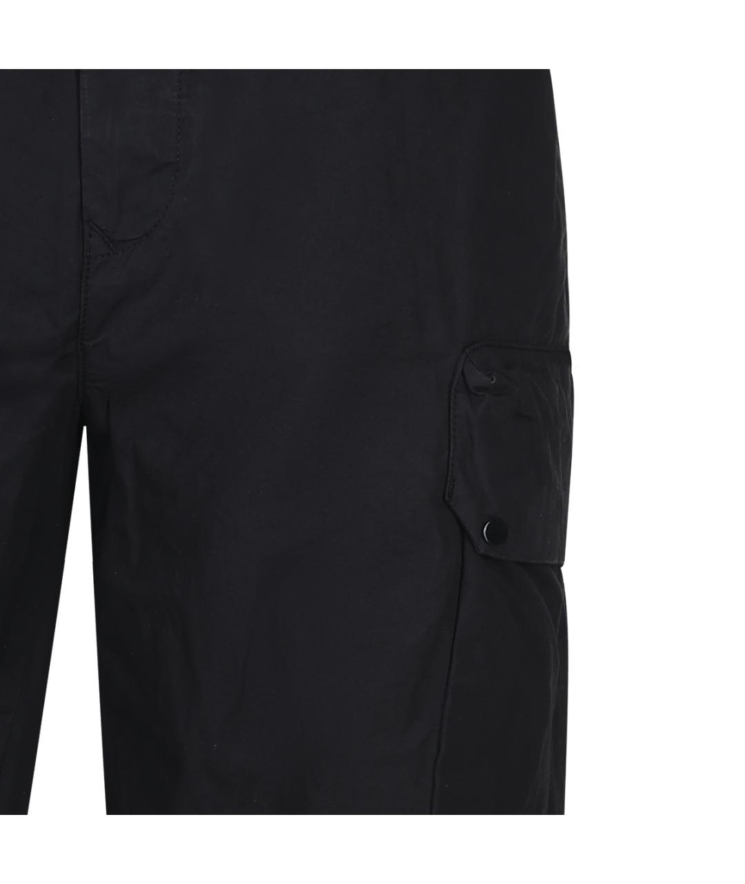 CP COMPANY Черные хлопковые повседневные брюки, фото 3