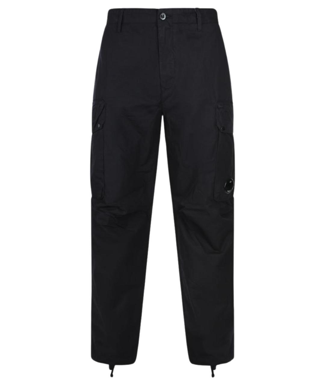 CP COMPANY Черные хлопковые повседневные брюки, фото 1