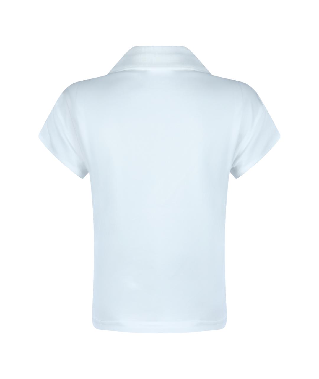 COURREGES Белая полиэстеровая футболка, фото 2