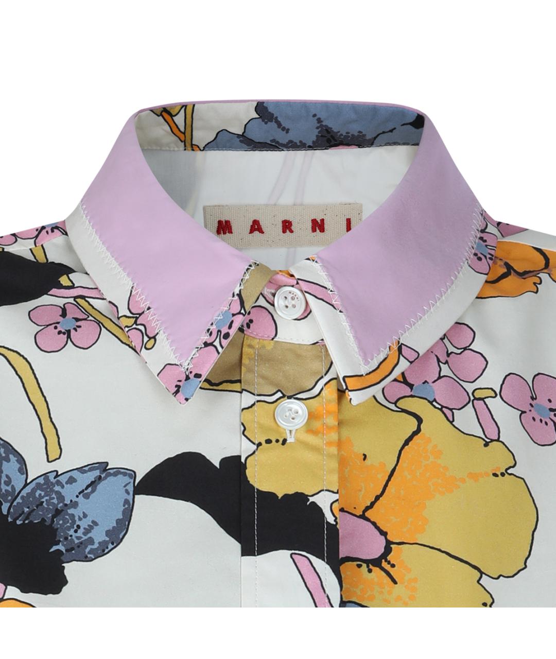 MARNI Мульти хлопковая рубашка, фото 3