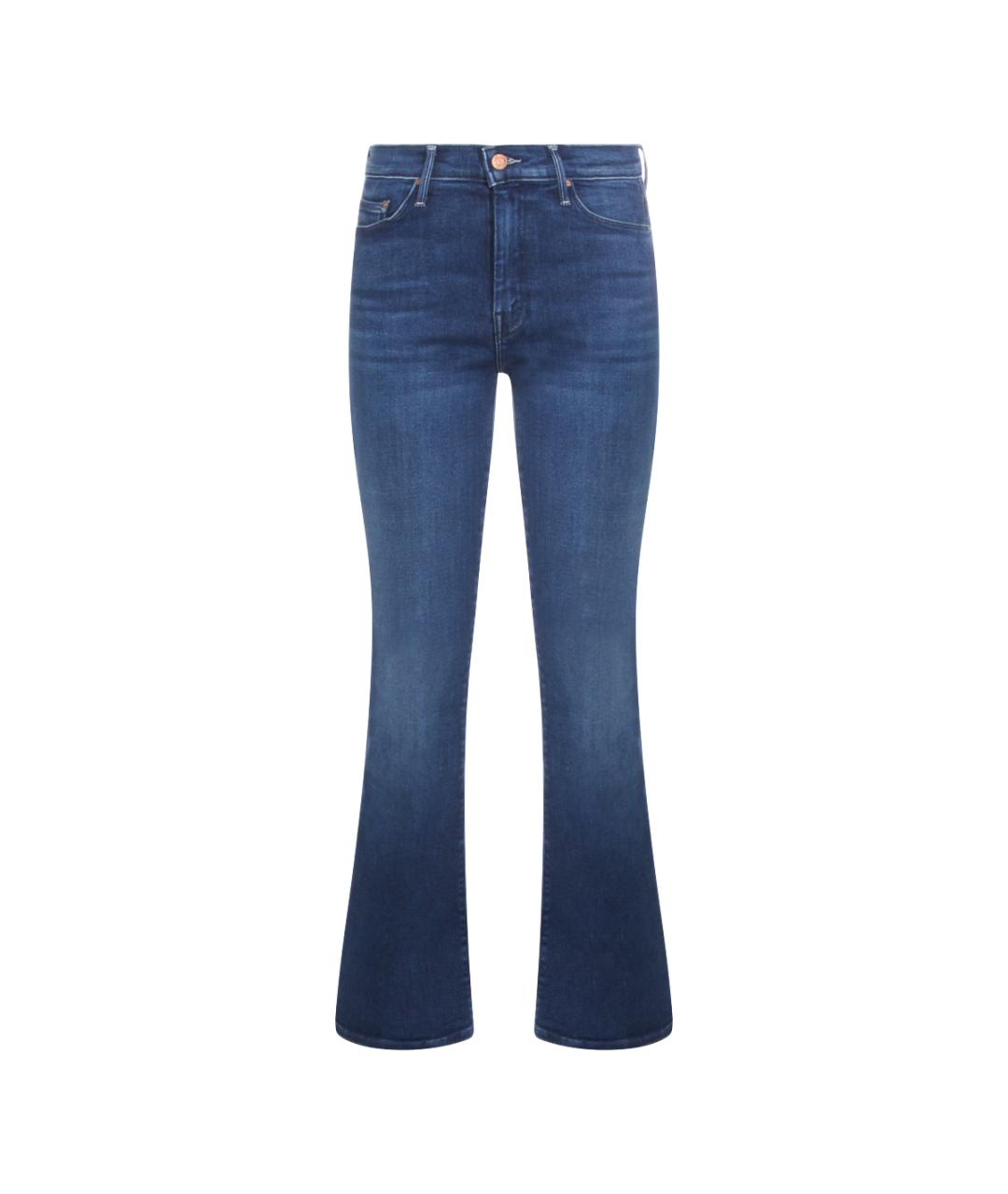 MOTHER Синие хлопковые джинсы клеш, фото 1