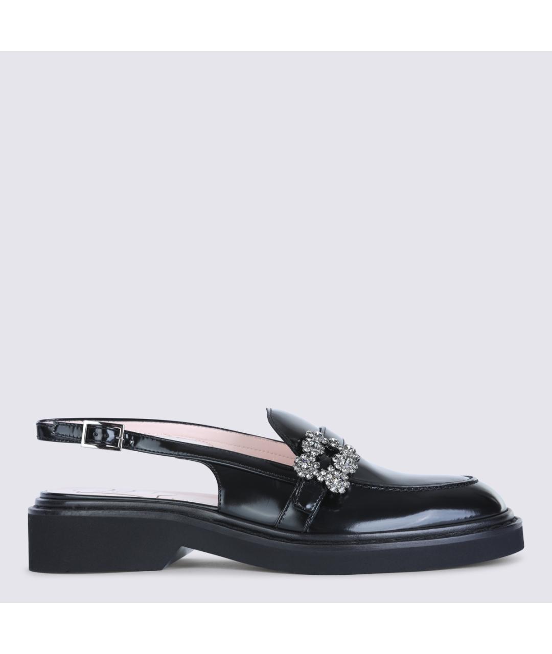 ROGER VIVIER Черные кожаные лоферы, фото 2