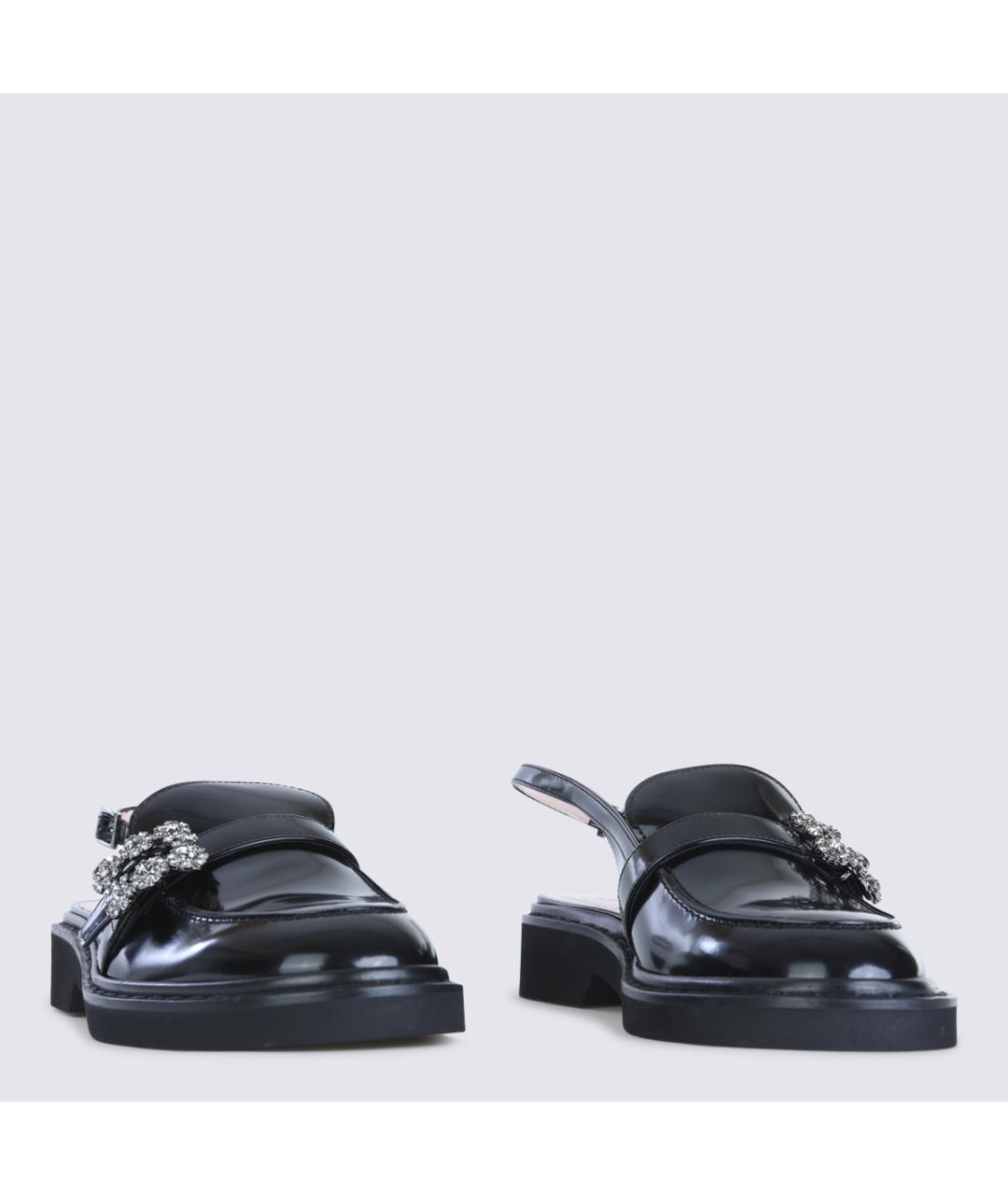 ROGER VIVIER Черные кожаные лоферы, фото 3