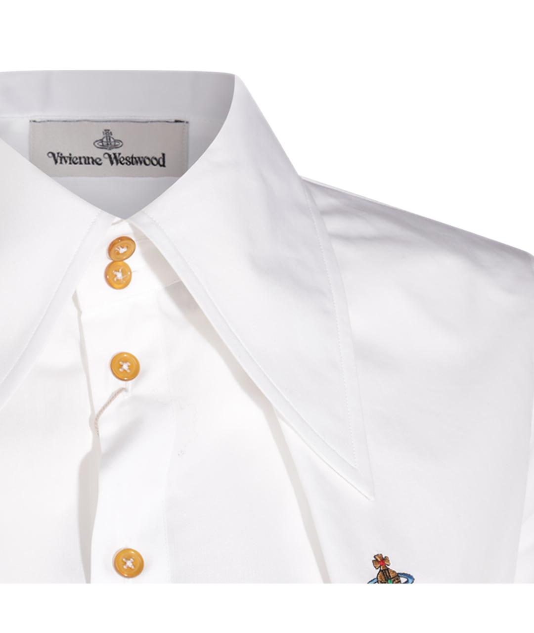VIVIENNE WESTWOOD Белая хлопковая рубашка, фото 3
