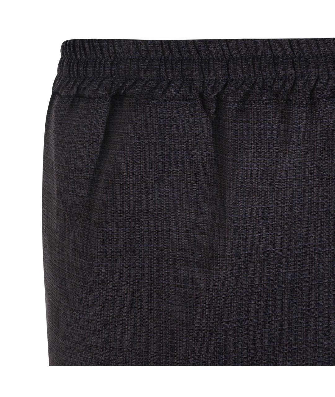 MOSCHINO Серые полиэстеровые повседневные брюки, фото 3