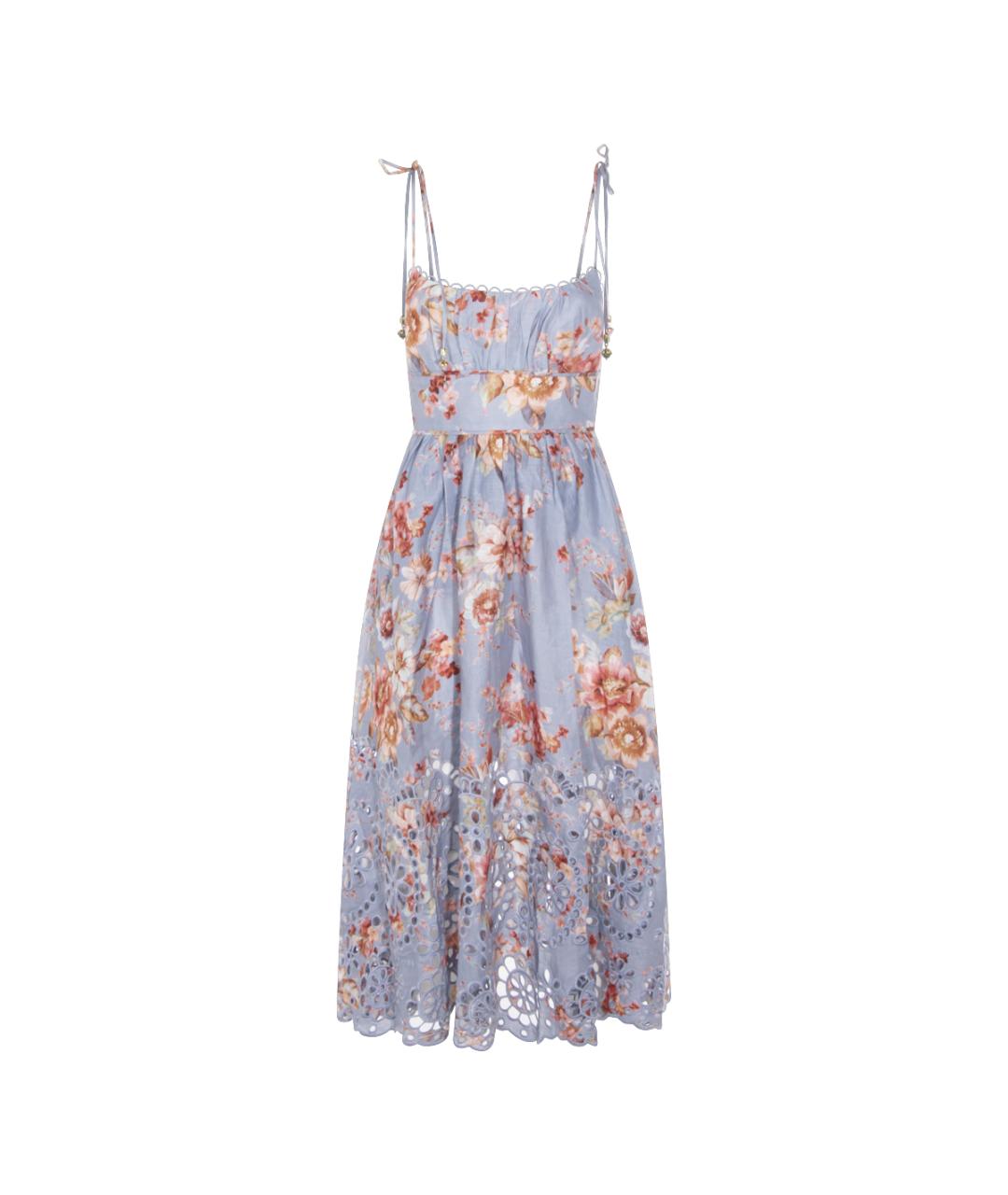 ZIMMERMANN Голубой льняной сарафан, фото 1