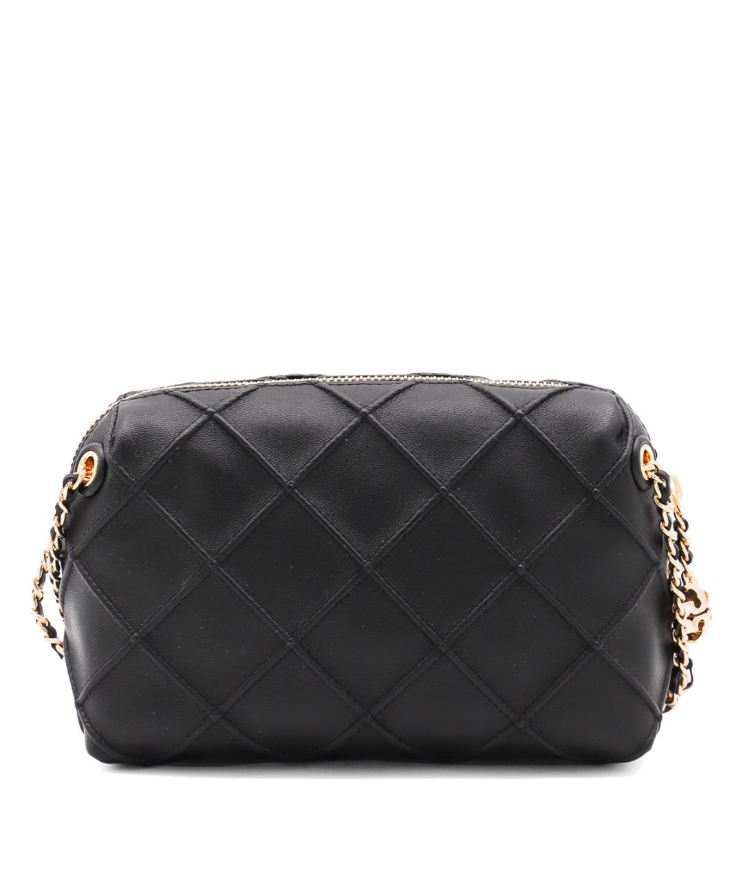 TORY BURCH Черная кожаная сумка через плечо, фото 3