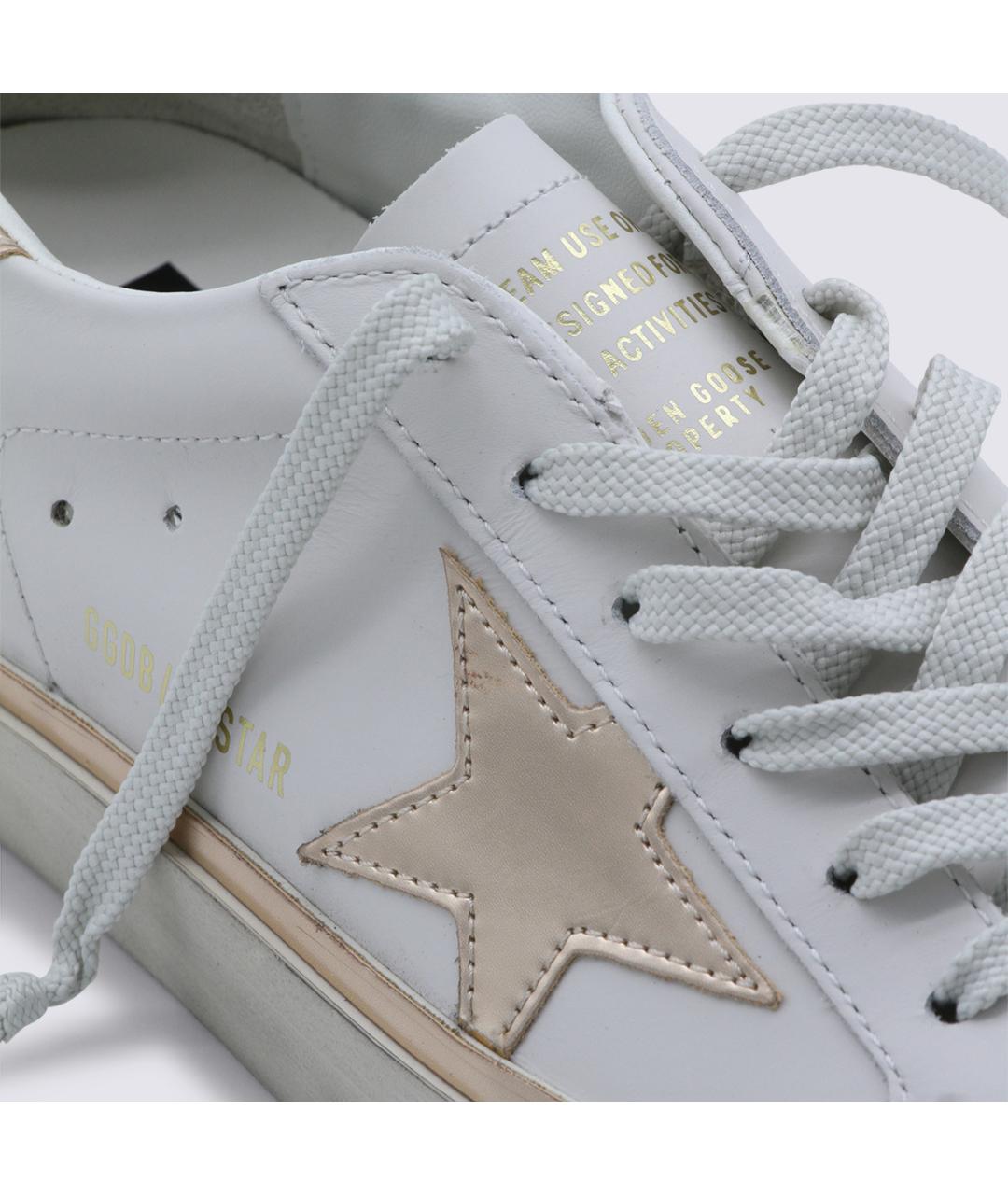 GOLDEN GOOSE Белые кожаные кеды, фото 5
