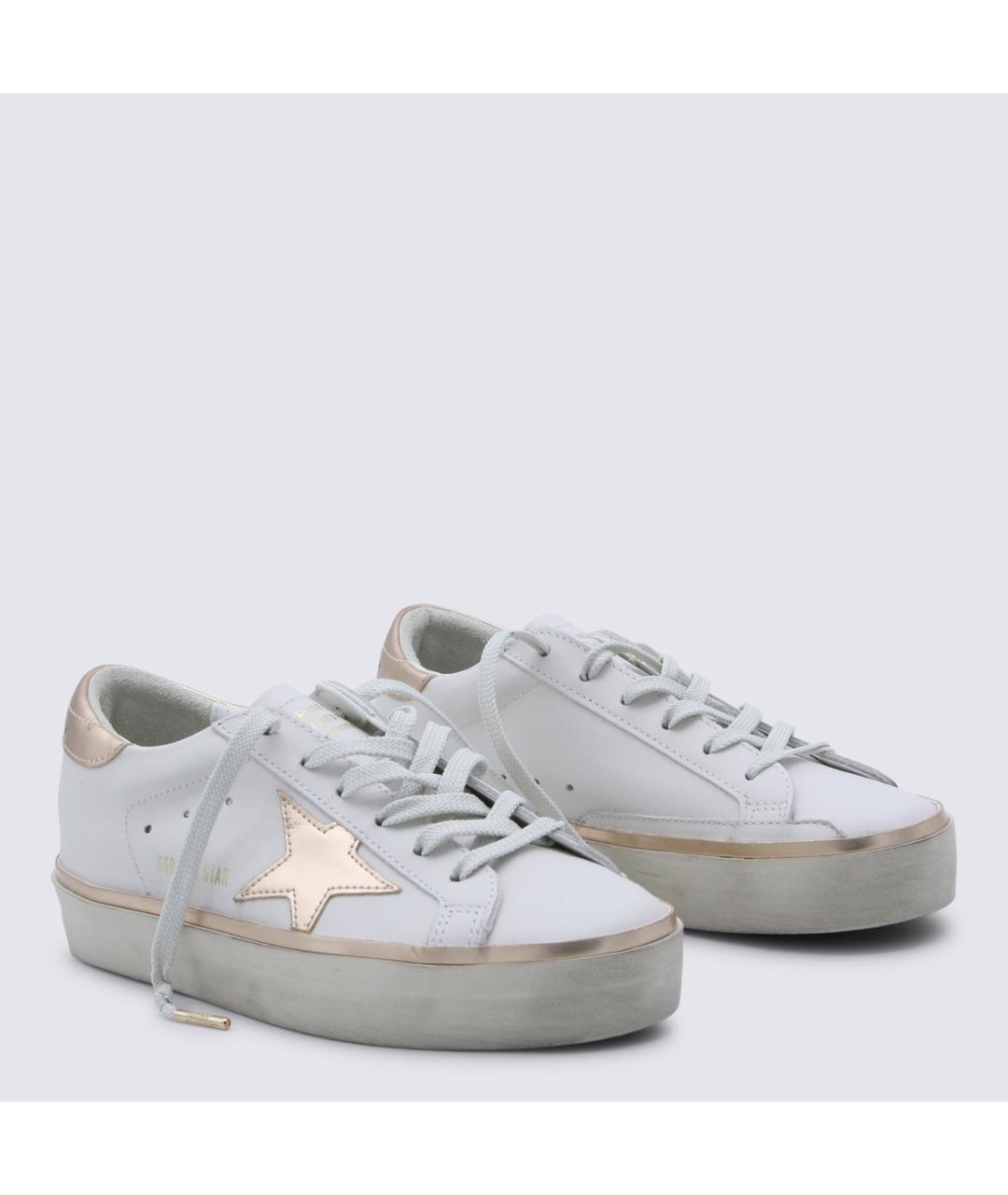 GOLDEN GOOSE Белые кожаные кеды, фото 3