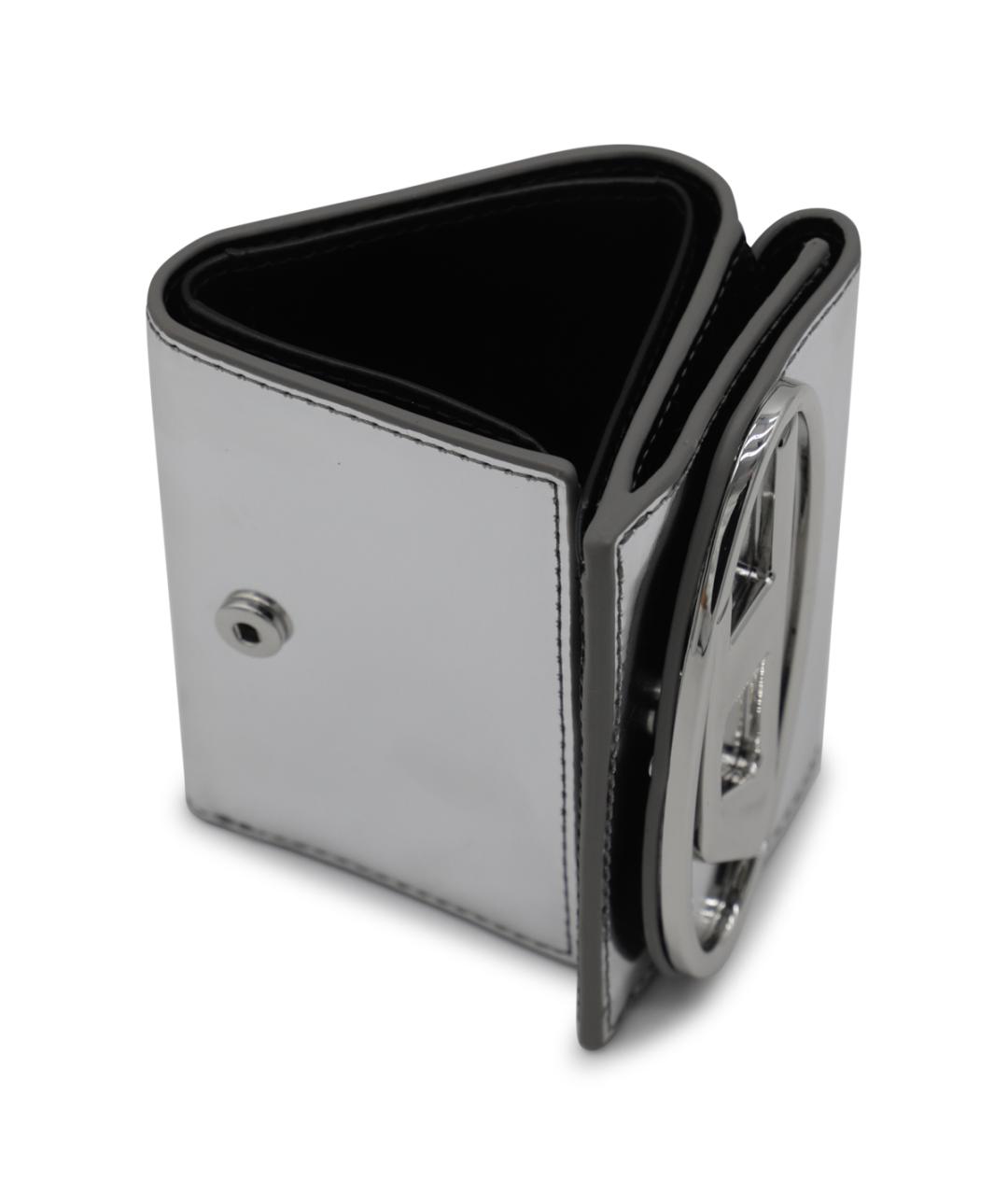 DIESEL Серебрянный кожаный кошелек, фото 3