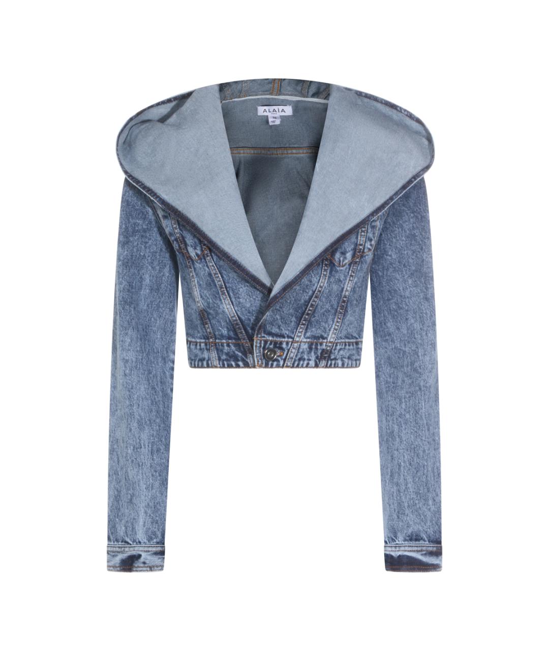 ALAIA Голубая хлопковая куртка, фото 1