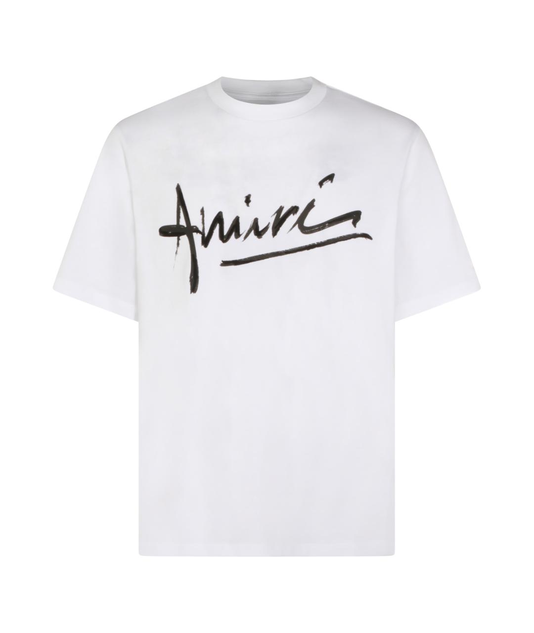 AMIRI Белая хлопковая футболка, фото 1