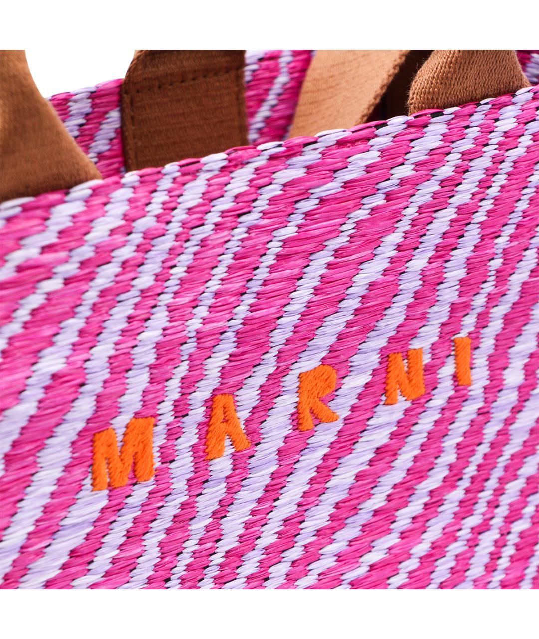 MARNI Фуксия сумка тоут, фото 4