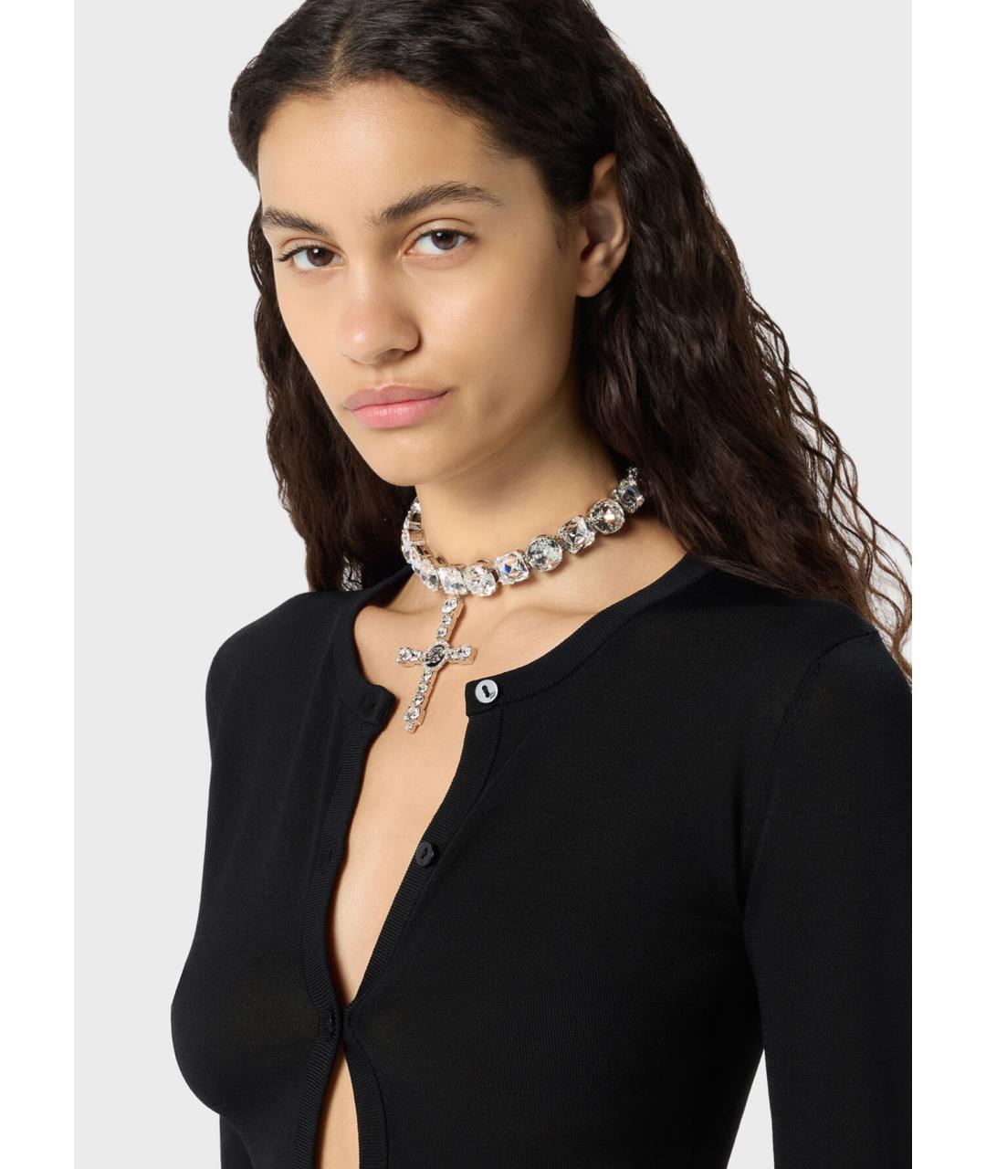 BLUMARINE Серебряное металлическое колье, фото 2