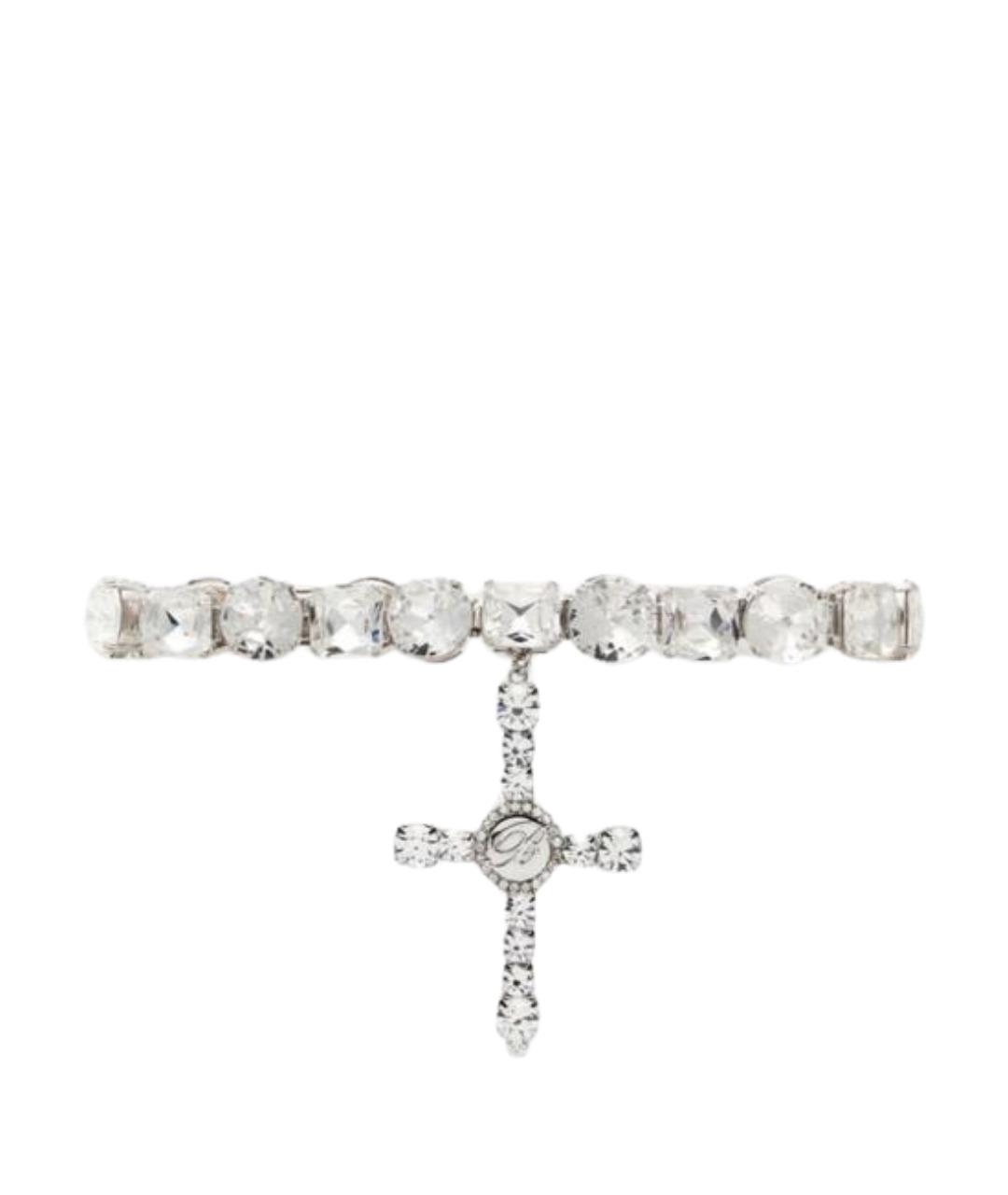 BLUMARINE Серебряное металлическое колье, фото 1