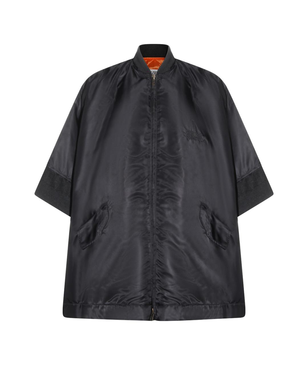 MM6 MAISON MARGIELA Черная полиамидовая куртка, фото 1