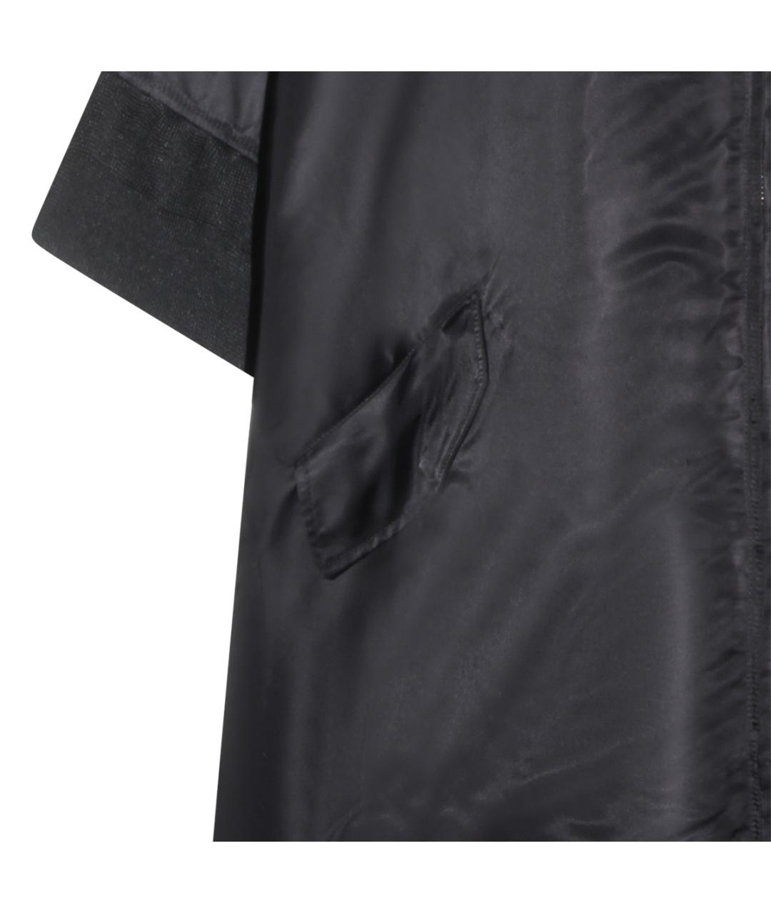 MM6 MAISON MARGIELA Черная полиамидовая куртка, фото 4