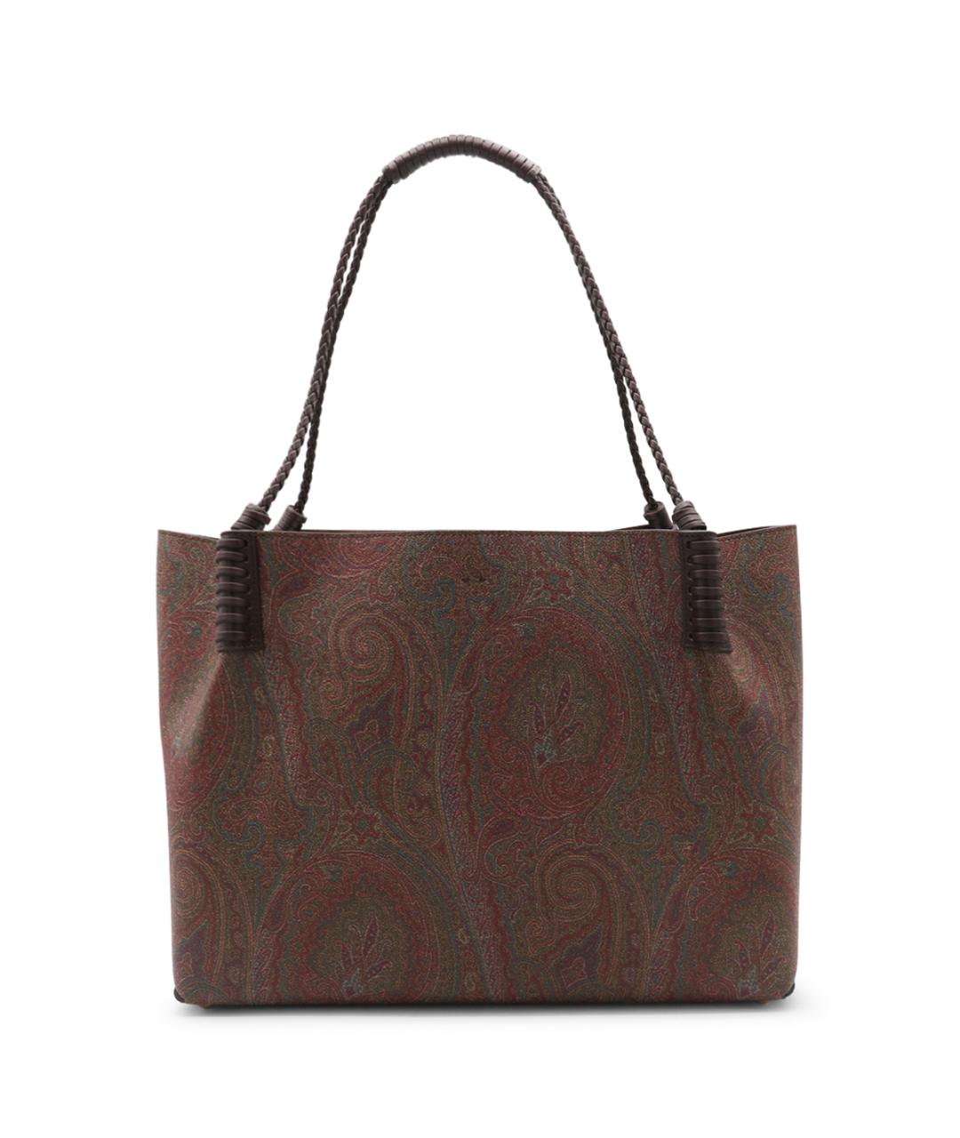 ETRO Коричневая хлопковая сумка тоут, фото 3