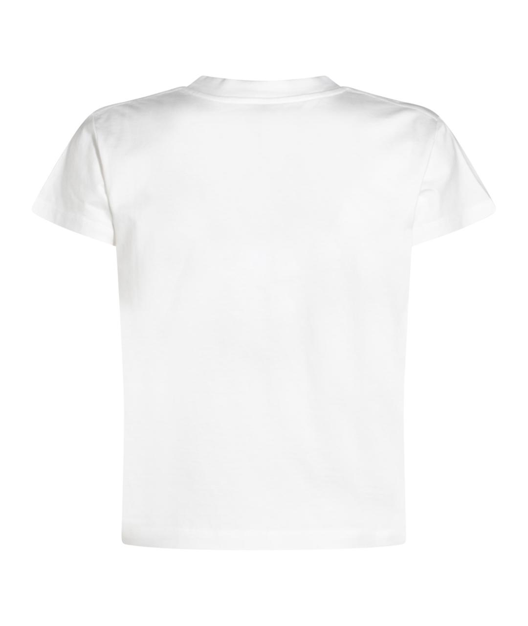 MM6 MAISON MARGIELA Белая хлопковая футболка, фото 2