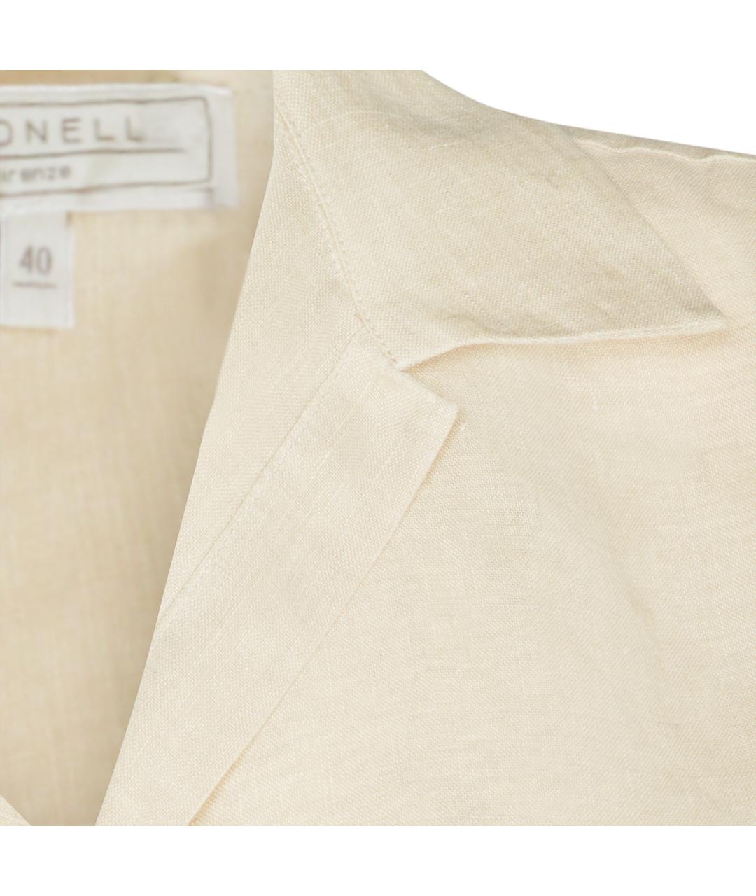 ANTONELLI FIRENZE Бежевая льняная рубашка, фото 4