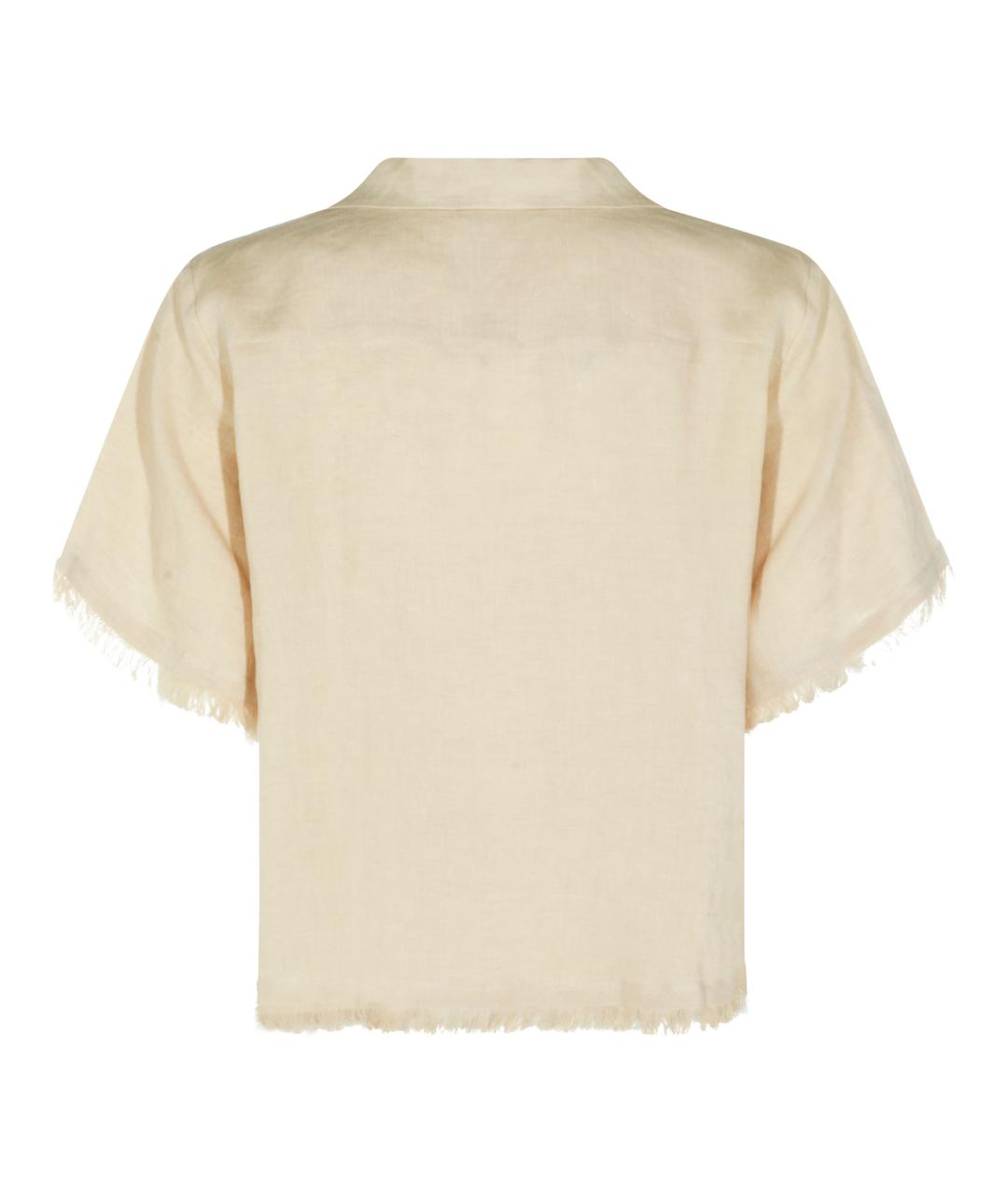 ANTONELLI FIRENZE Бежевая льняная рубашка, фото 2