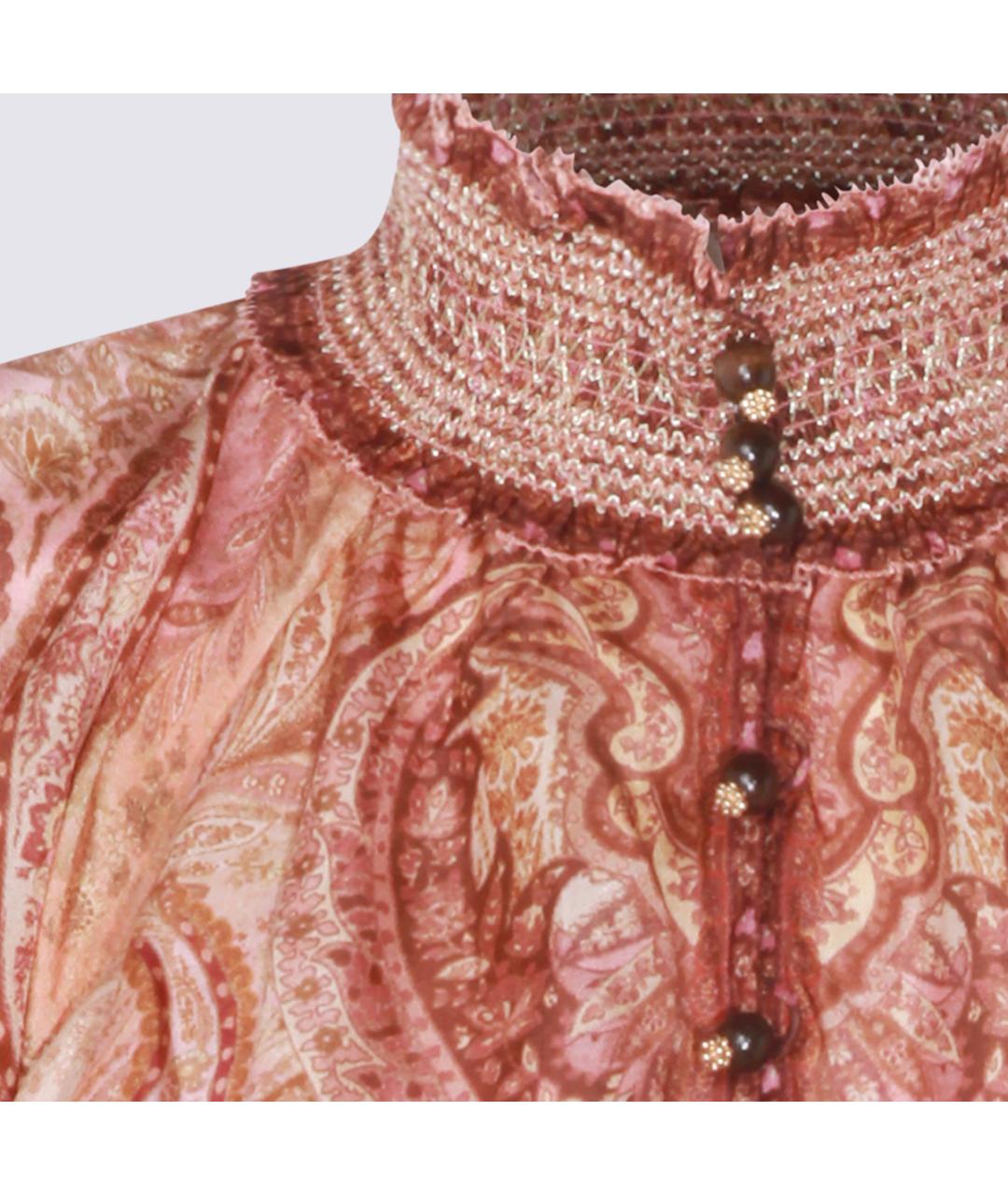 ZIMMERMANN Мульти шелковая блузы, фото 4