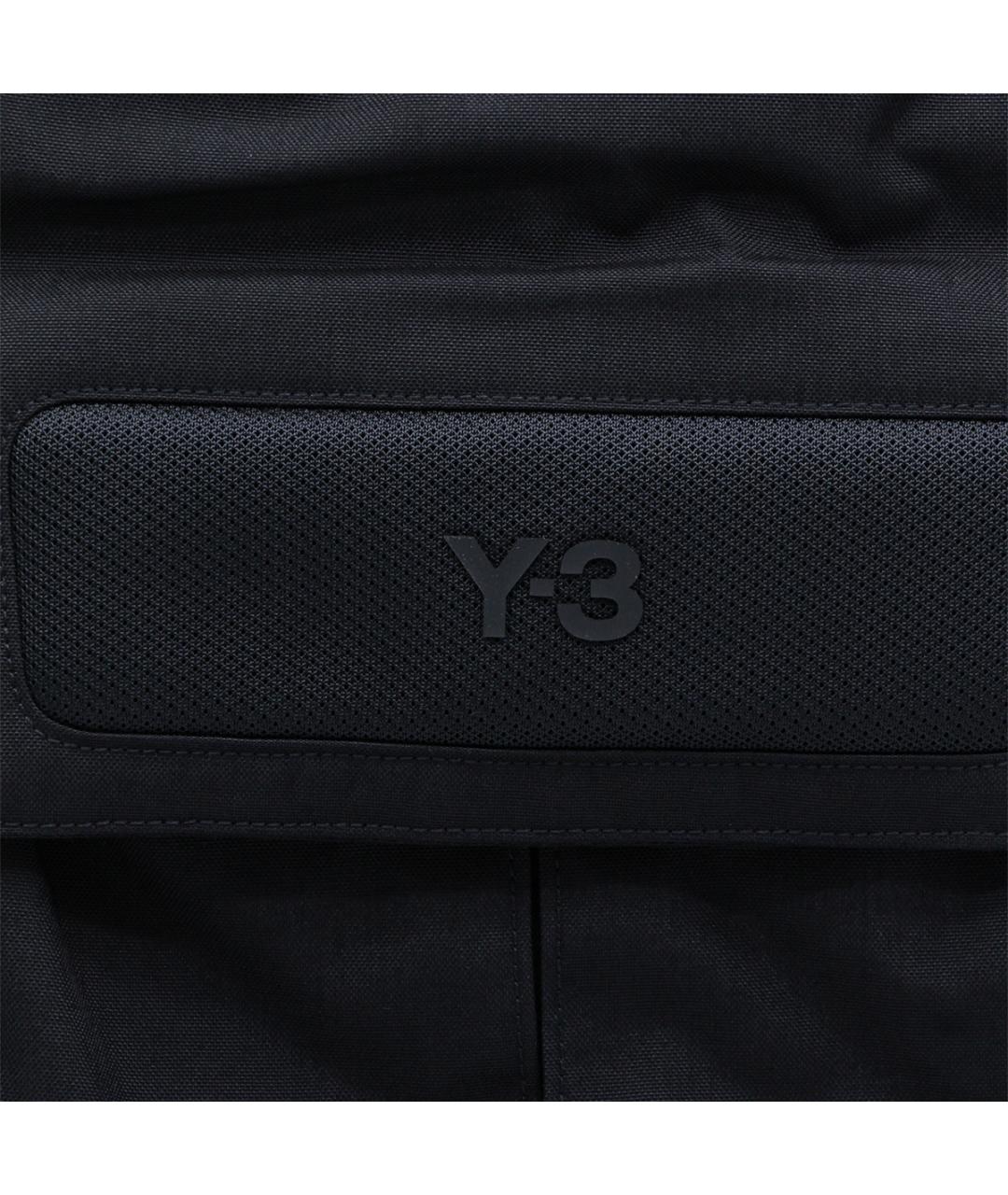 Y-3 Черный тканевый рюкзак, фото 4
