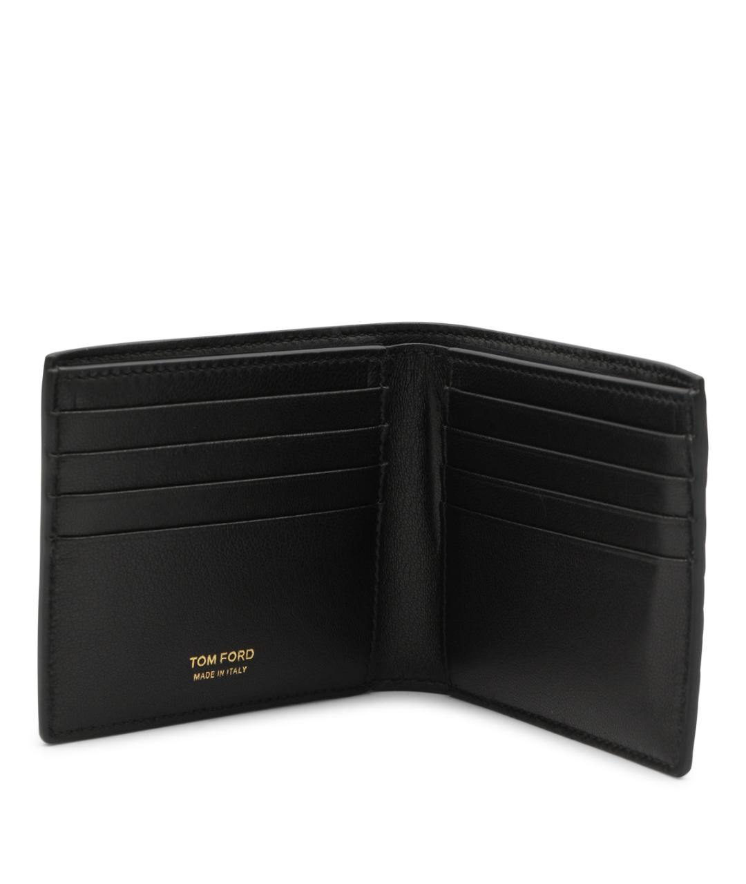 TOM FORD Черный кожаный кошелек, фото 2