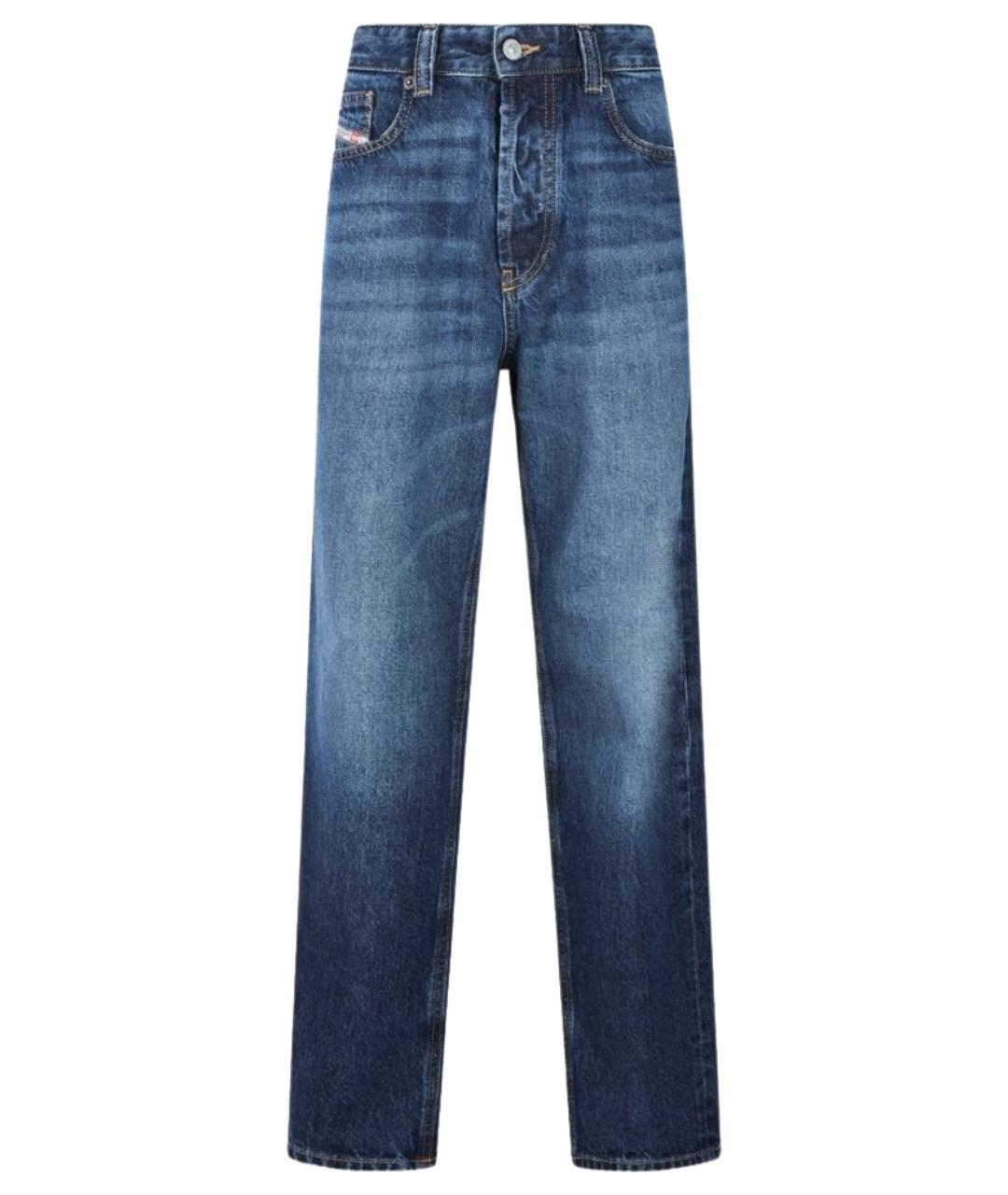 DIESEL Синие хлопковые прямые джинсы, фото 1