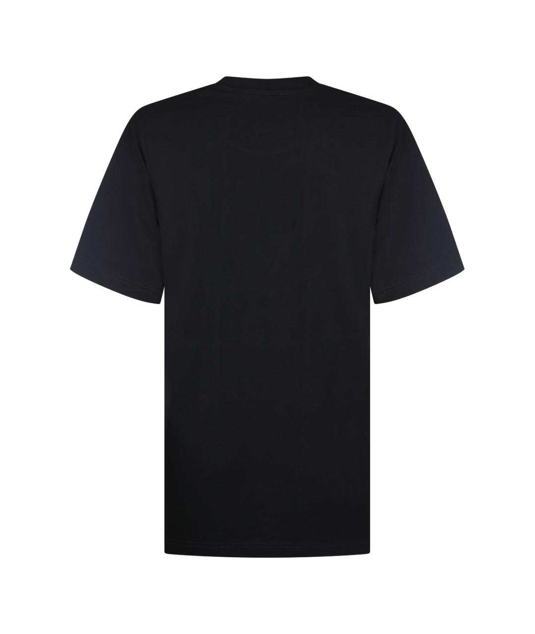 GUCCI Черная хлопковая футболка, фото 2