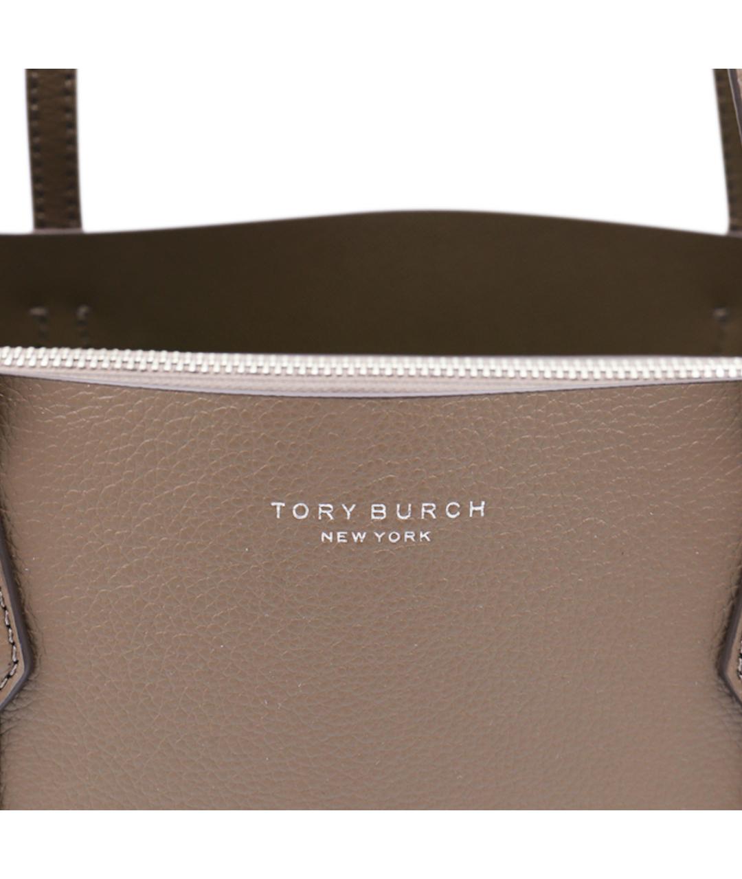 TORY BURCH Серая сумка тоут, фото 4