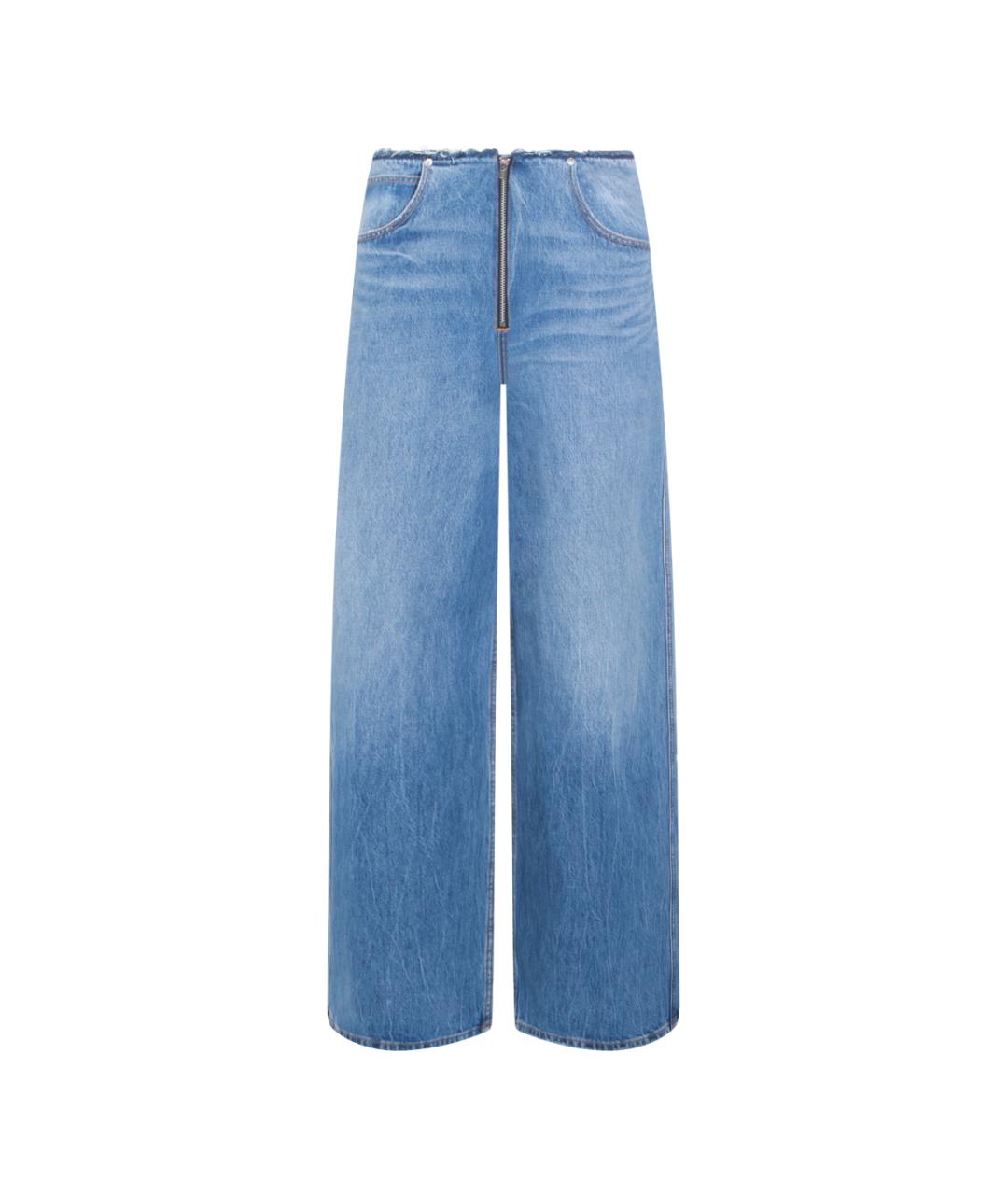 ALEXANDER WANG Синие хлопковые прямые джинсы, фото 1