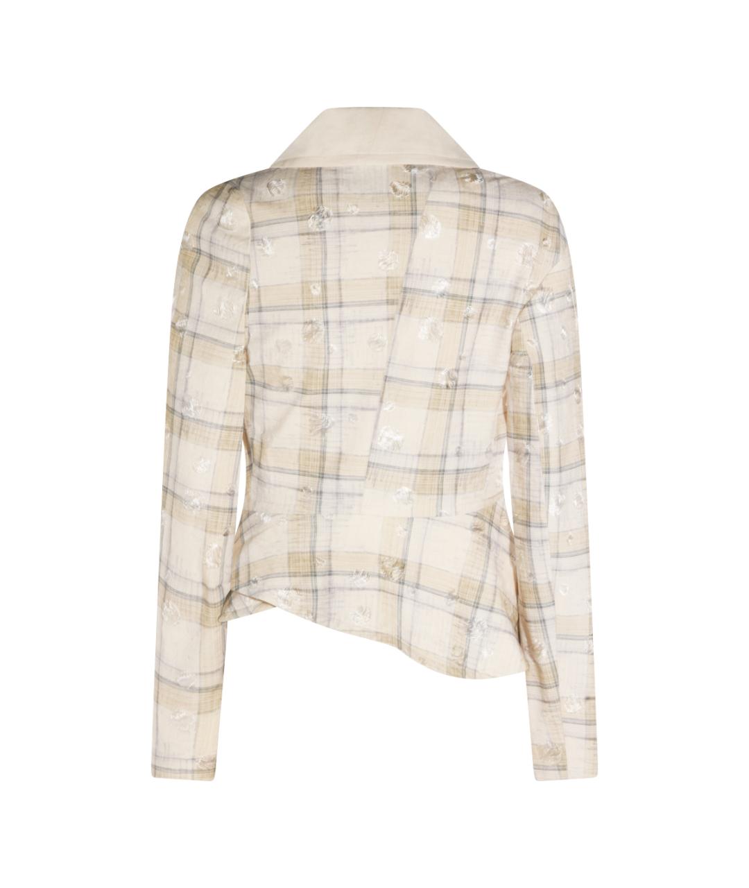 VIVIENNE WESTWOOD Бежевый хлопковый жакет/пиджак, фото 2