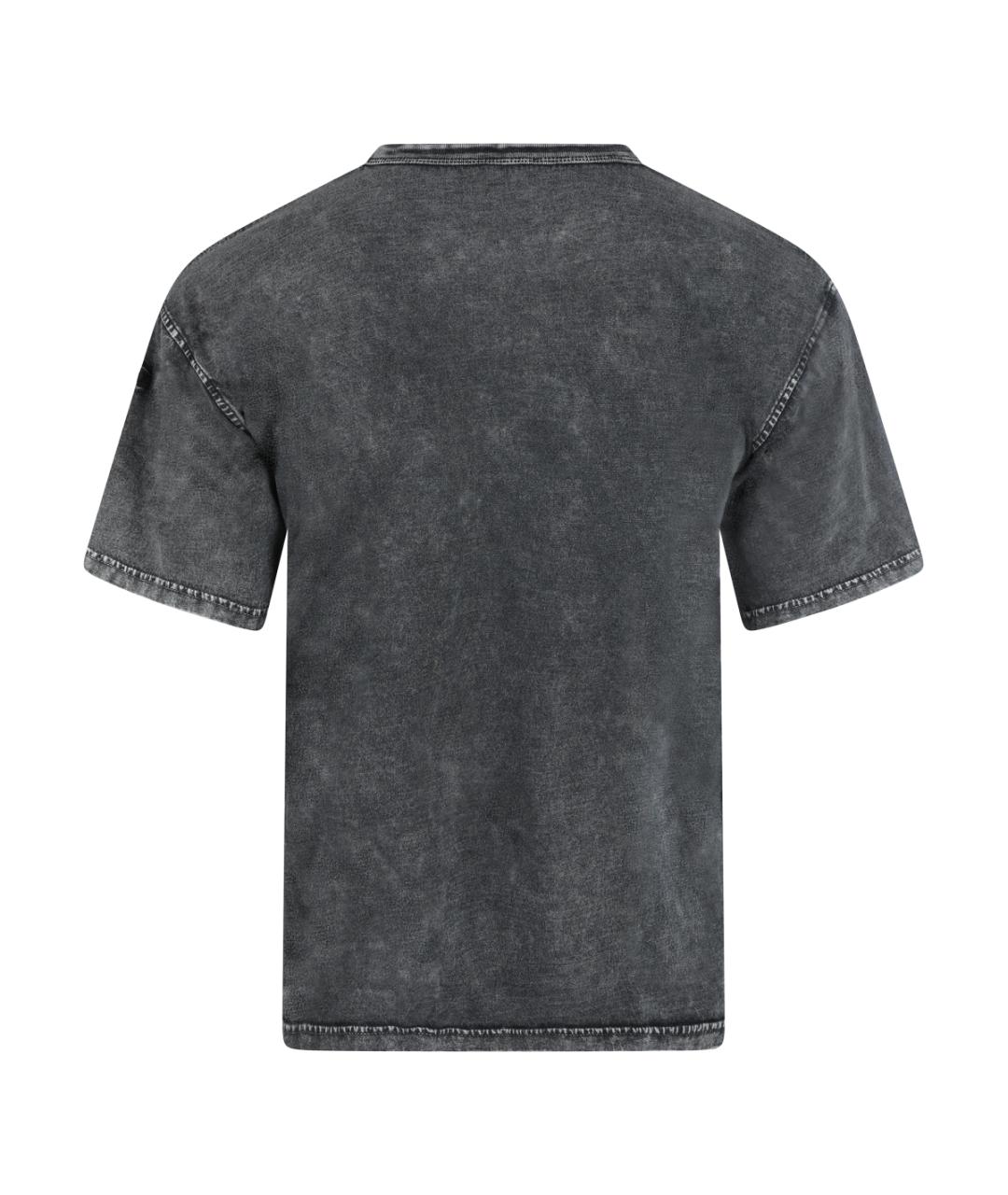 DIESEL Серая хлопковая футболка, фото 2