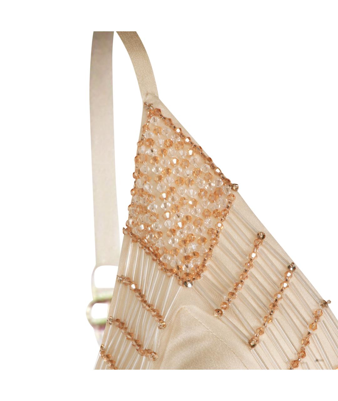 ELISABETTA FRANCHI Бежевое платье, фото 3