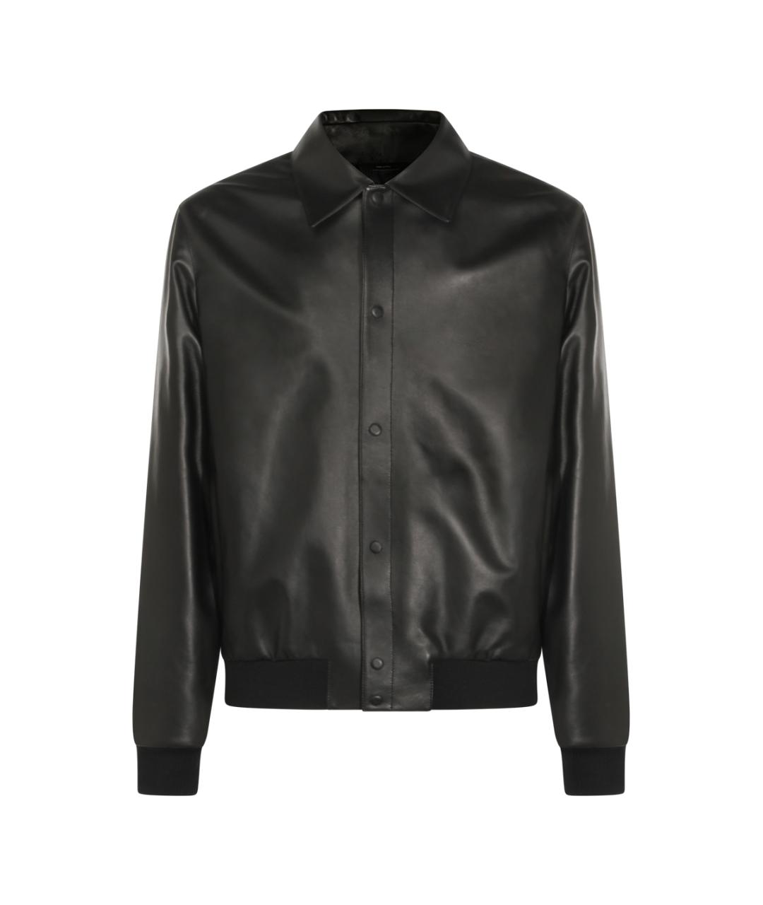FENDI Черная кожаная куртка, фото 1